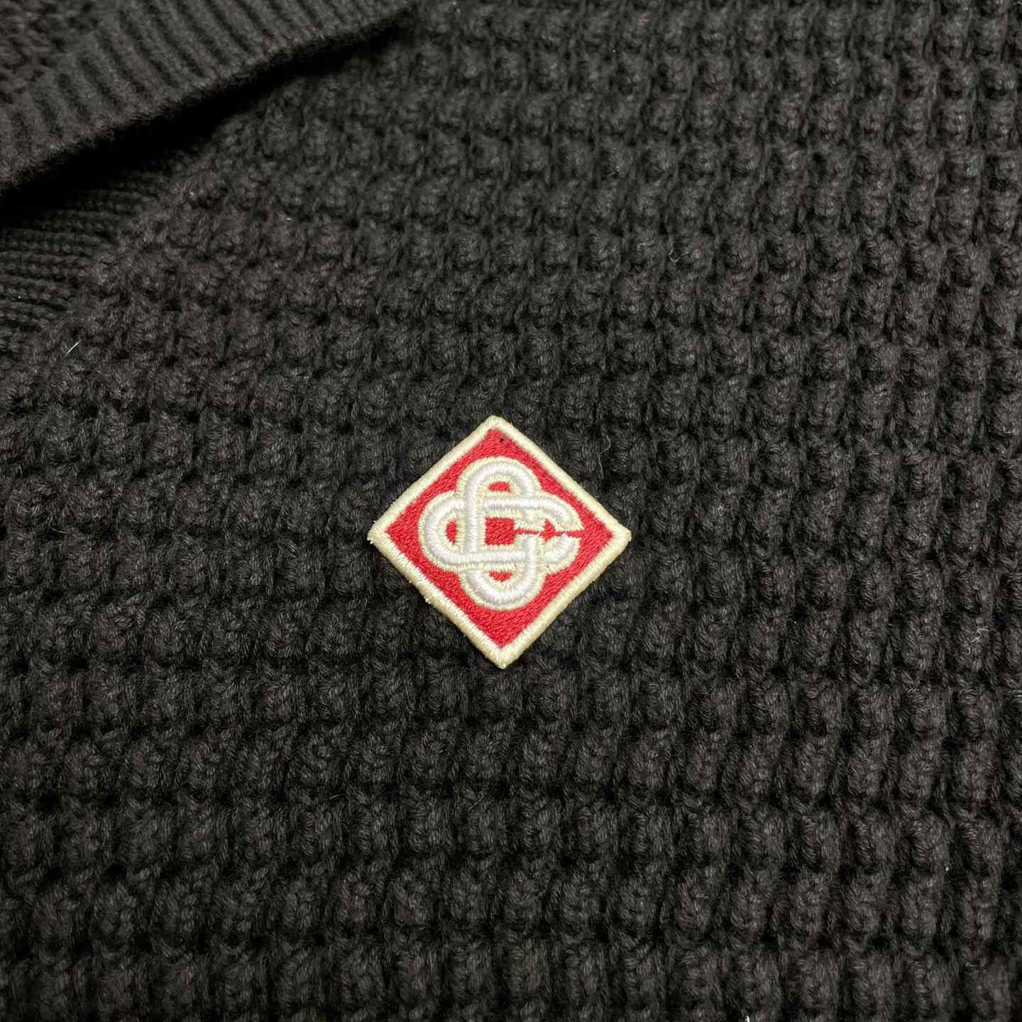 Casablanca Buttoned Ribbed Knit Cardigan   D0114 - DesignerGu