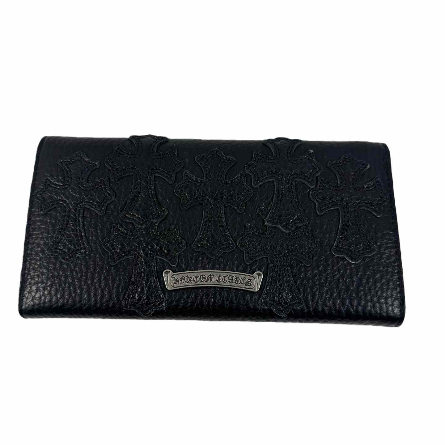 Chrome Heart Leather Cross Wallet - DesignerGu