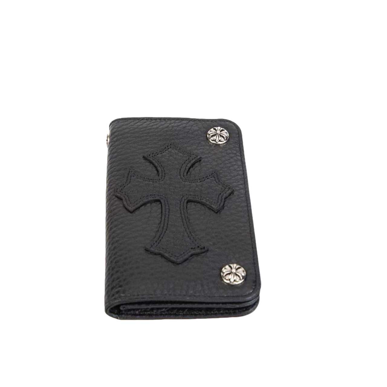 Chrome Heart Leather Cross Wallet - DesignerGu
