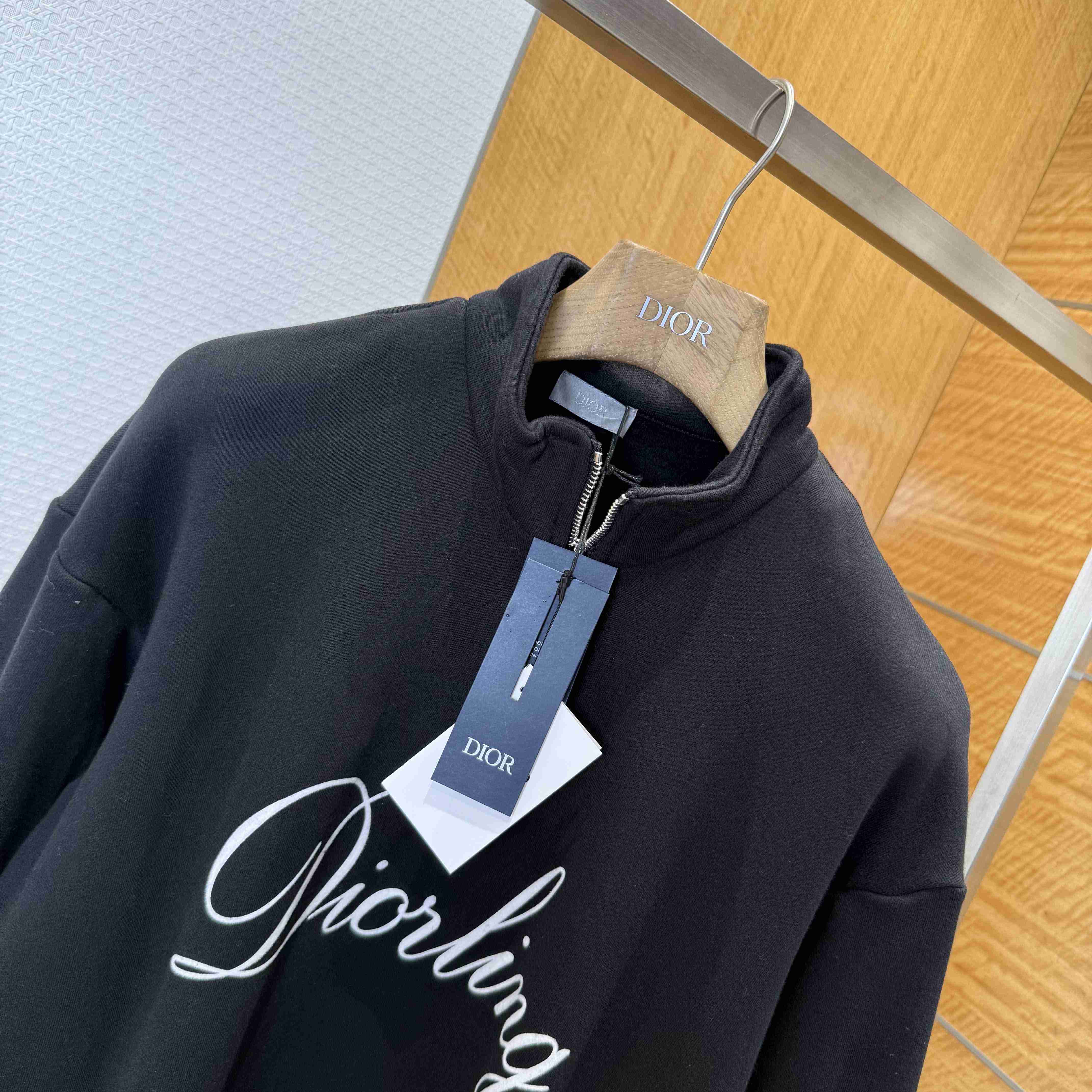 Dior Diorling Sweatshirt with Zipped Collar - DesignerGu