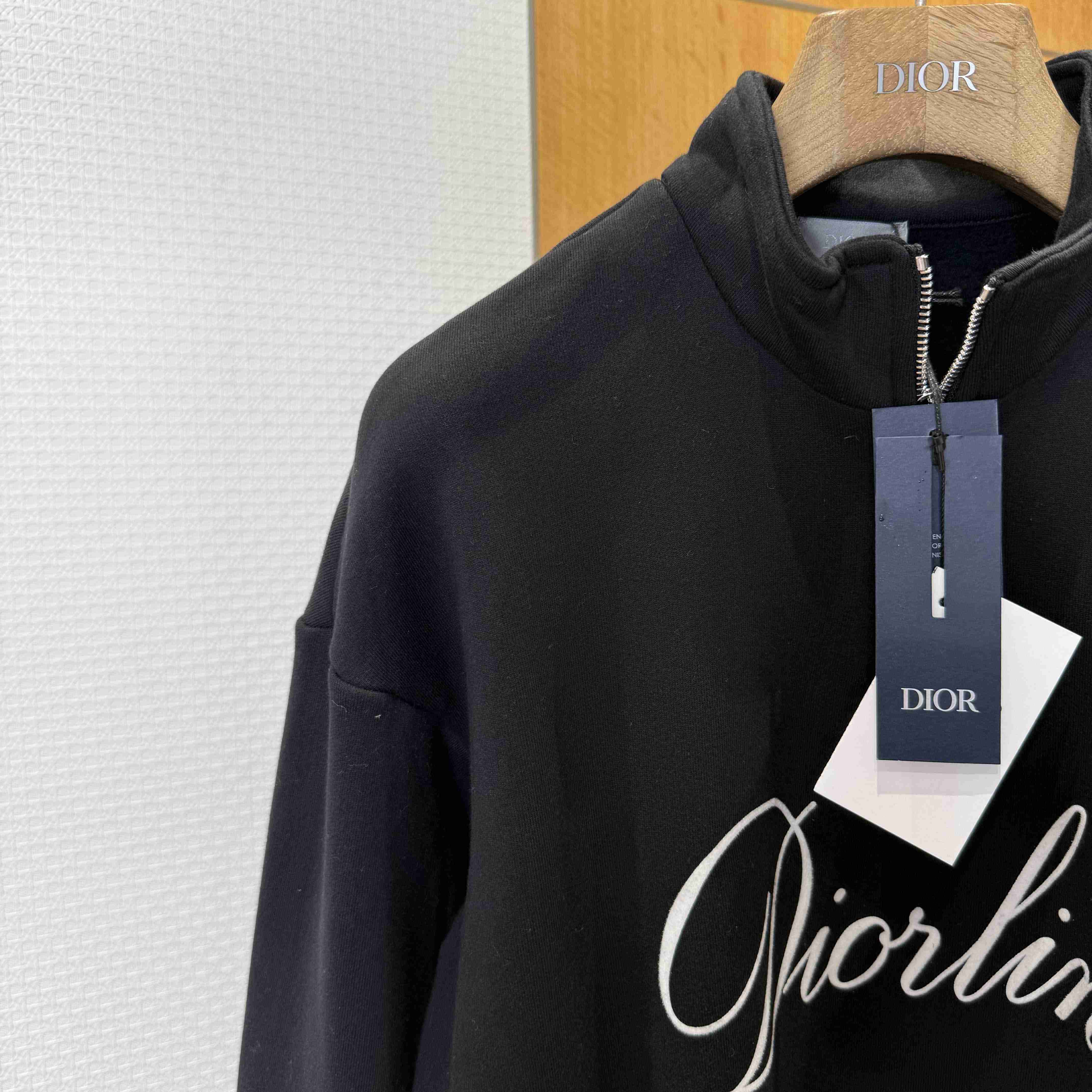 Dior Diorling Sweatshirt with Zipped Collar - DesignerGu