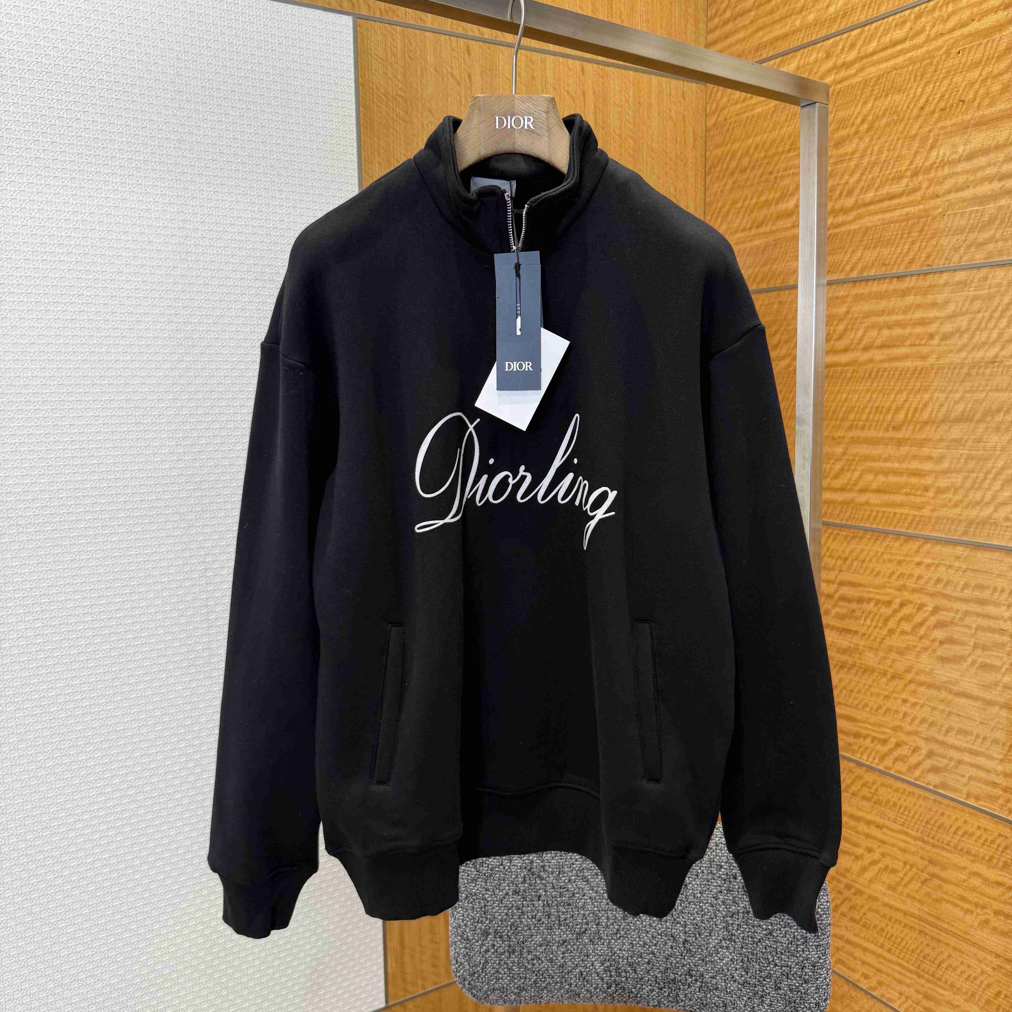 Dior Diorling Sweatshirt with Zipped Collar - DesignerGu