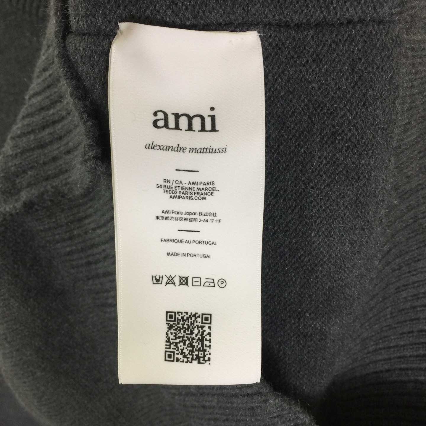 AMI Paris Ami De Coeur Wool Cardigan - DesignerGu