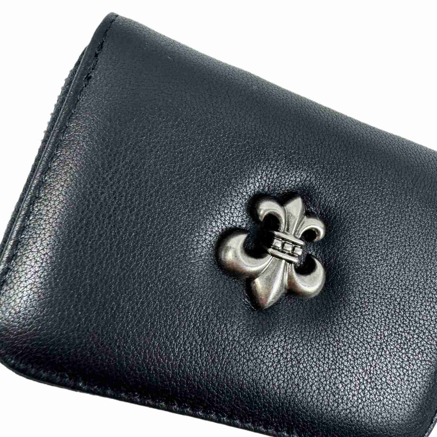 Chrome Heart Leather Cross Wallet - DesignerGu
