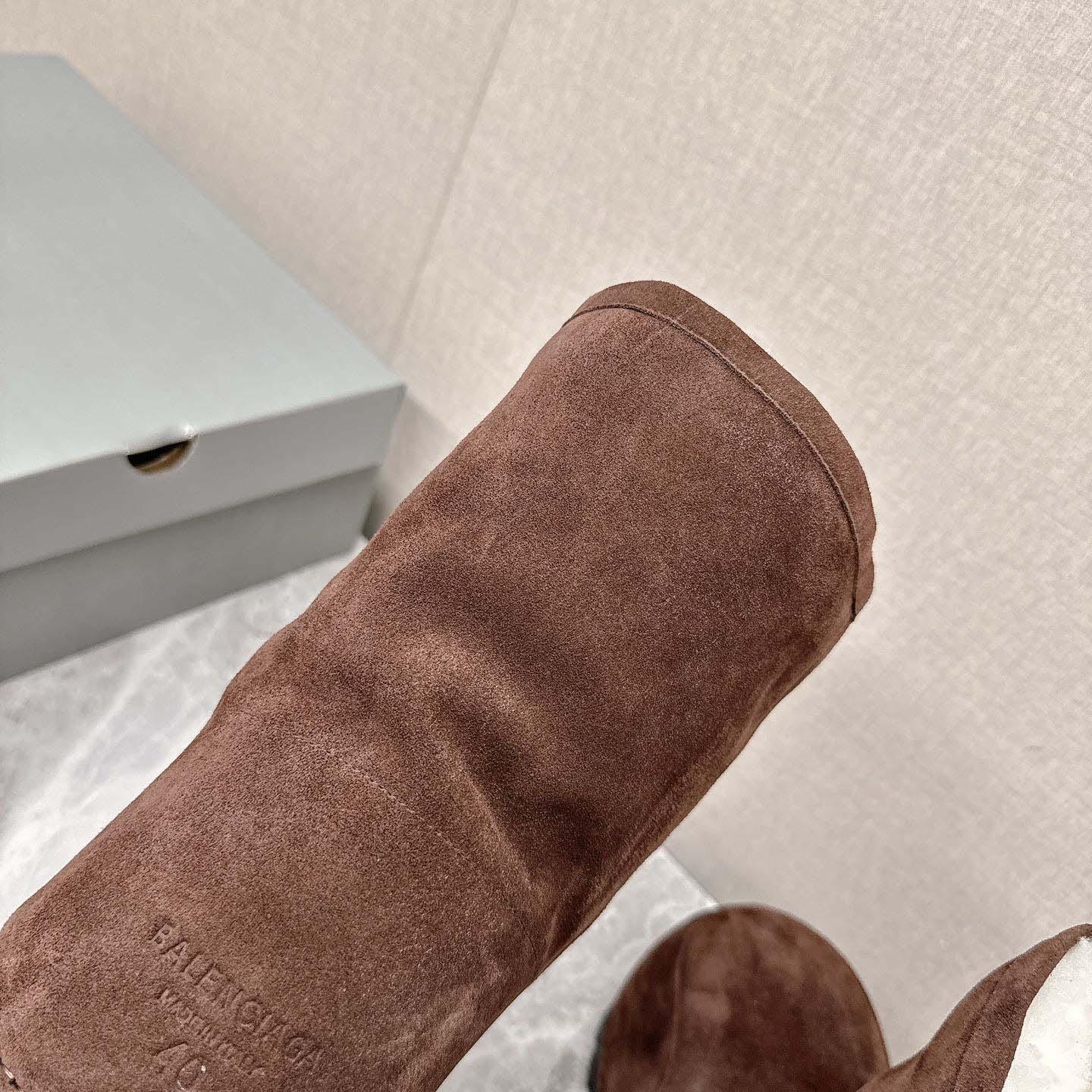 Balenciaga Alaska Fur High Boots - DesignerGu