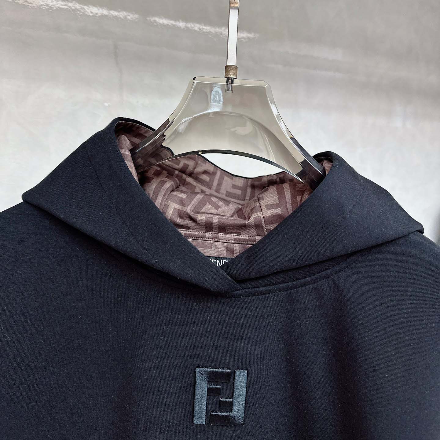 Fendi Black Cotton Sweatshirt - DesignerGu