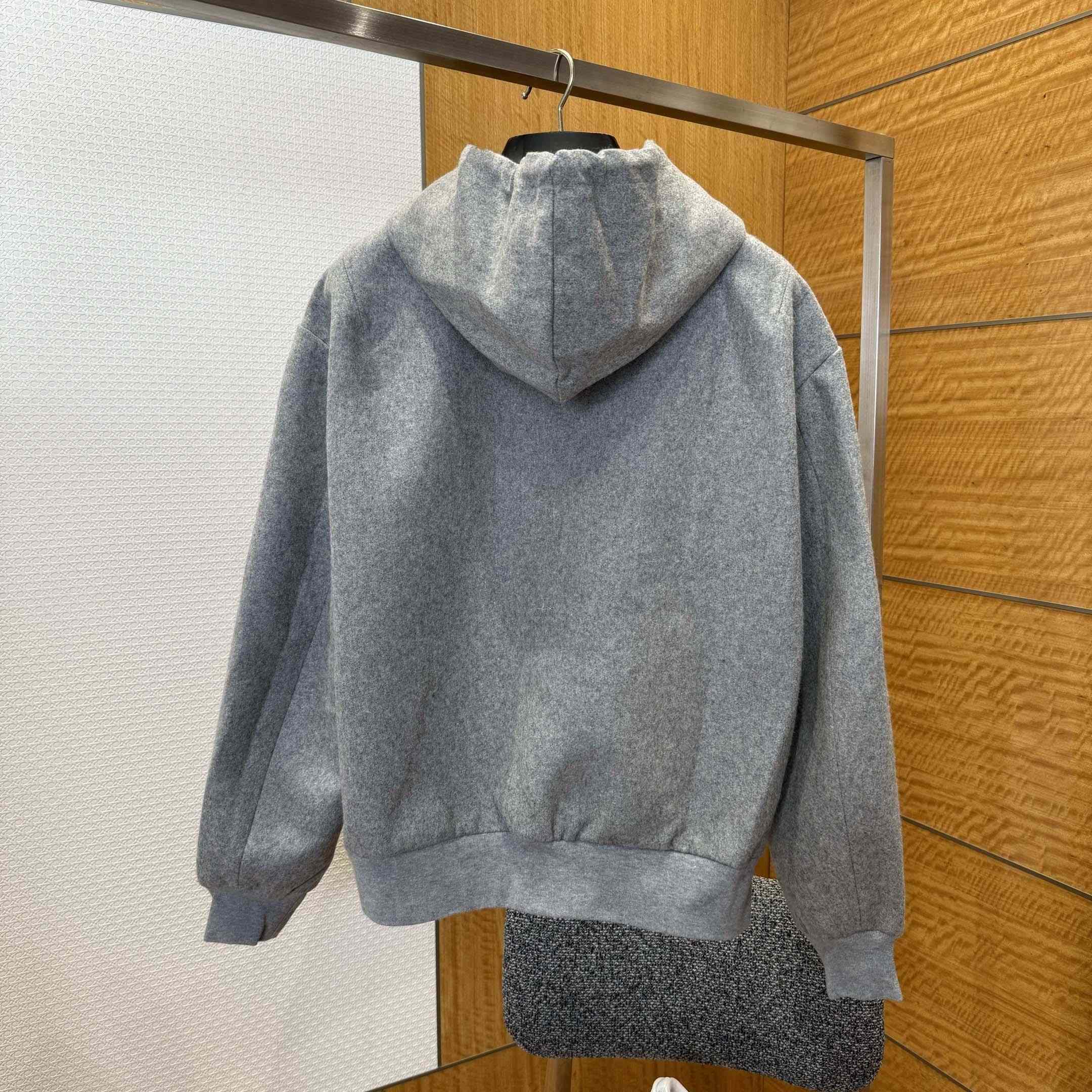 Louis Vuitton Tailored Technical Wool Hooded Blouson   1AFYBQ - DesignerGu