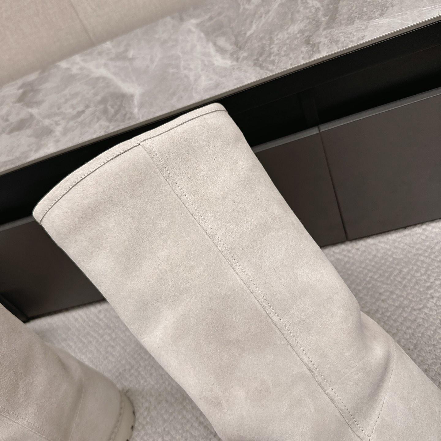 Balenciaga Alaska Fur High Boots - DesignerGu