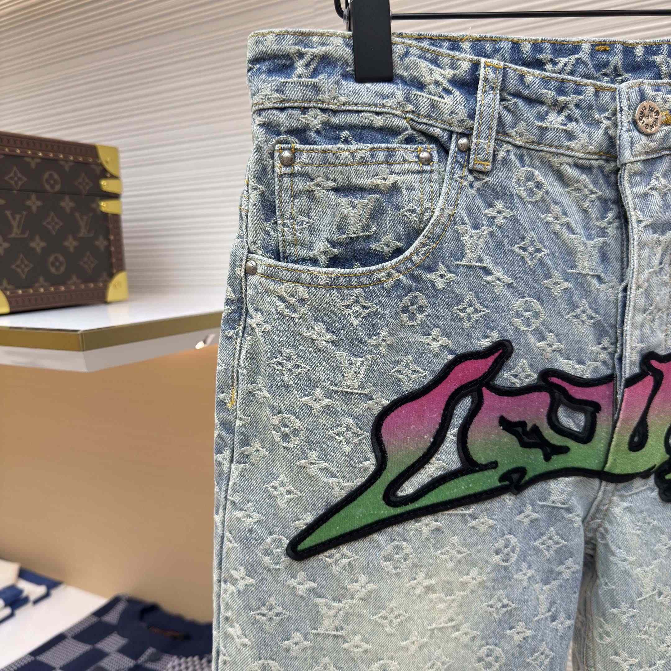 Louis Vuitton Baggy Denim Pants - DesignerGu