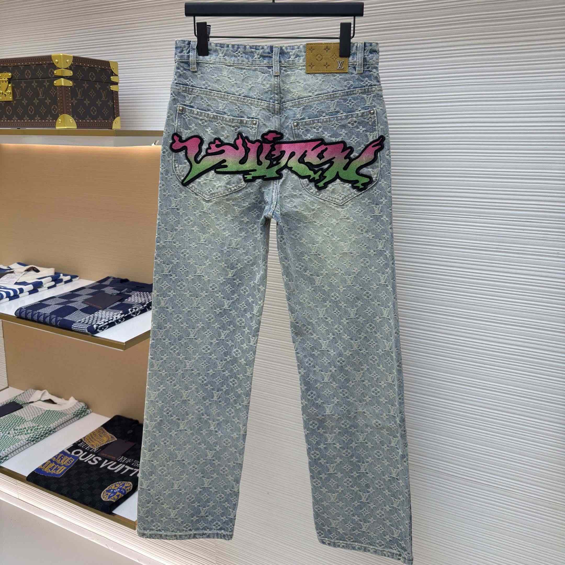 Louis Vuitton Baggy Denim Pants - DesignerGu