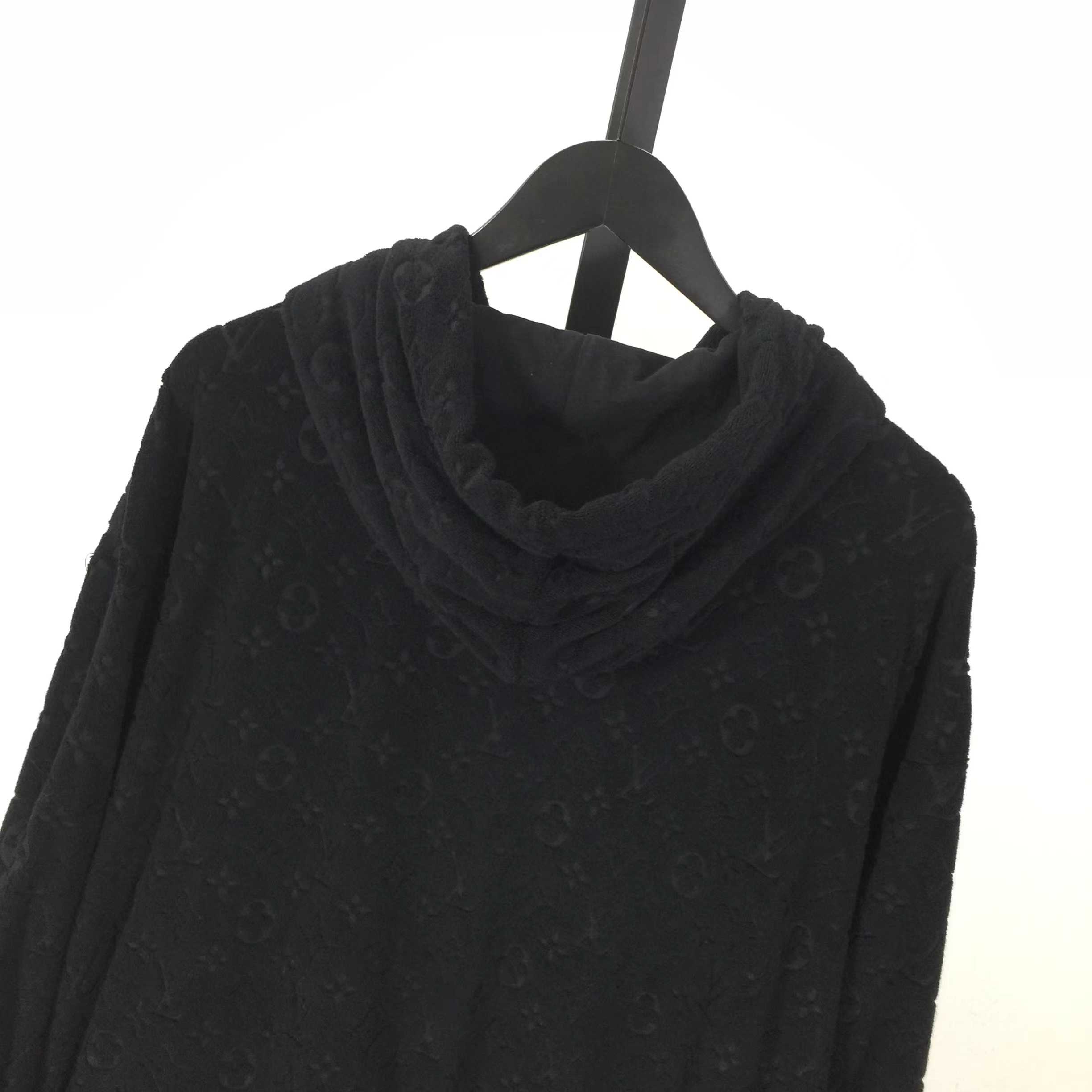 Louis Vuitton Monogram Terry Zip-Through Hoodie   1AGMF2 - DesignerGu