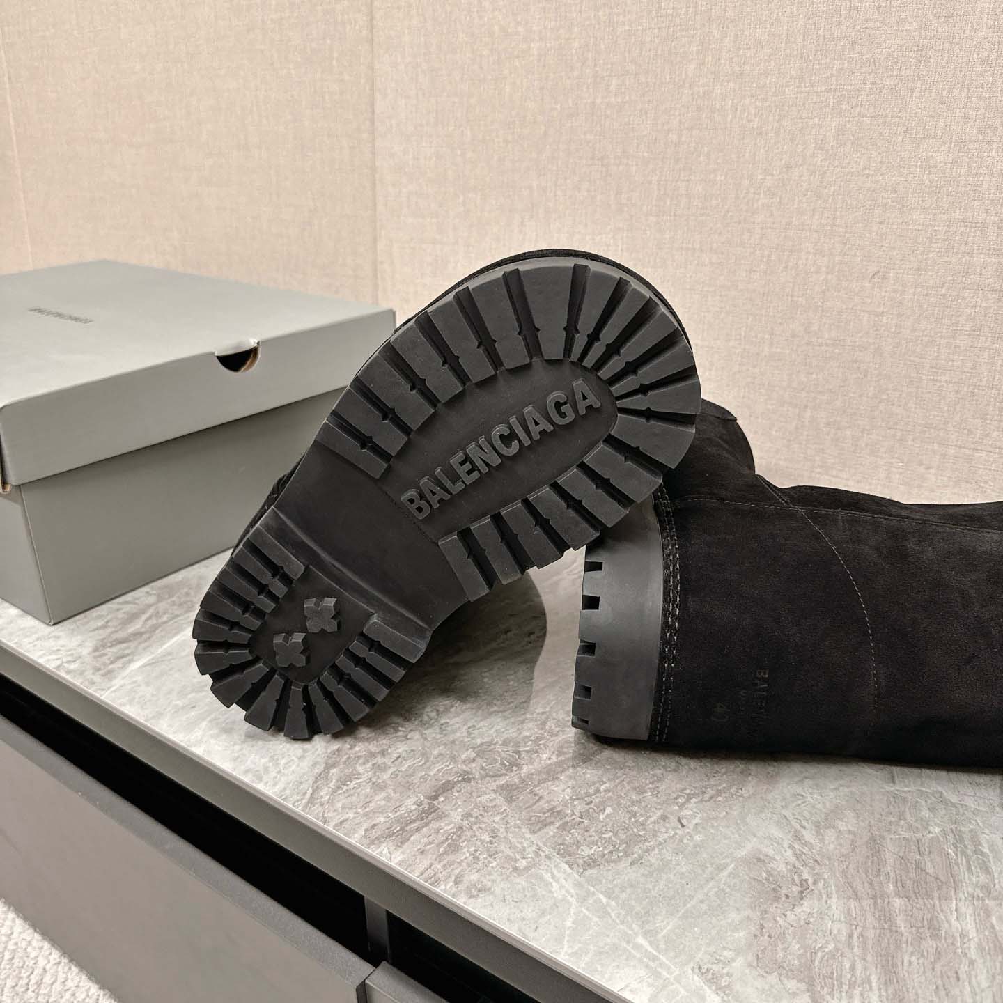 Balenciaga Alaska Fur High Boots - DesignerGu