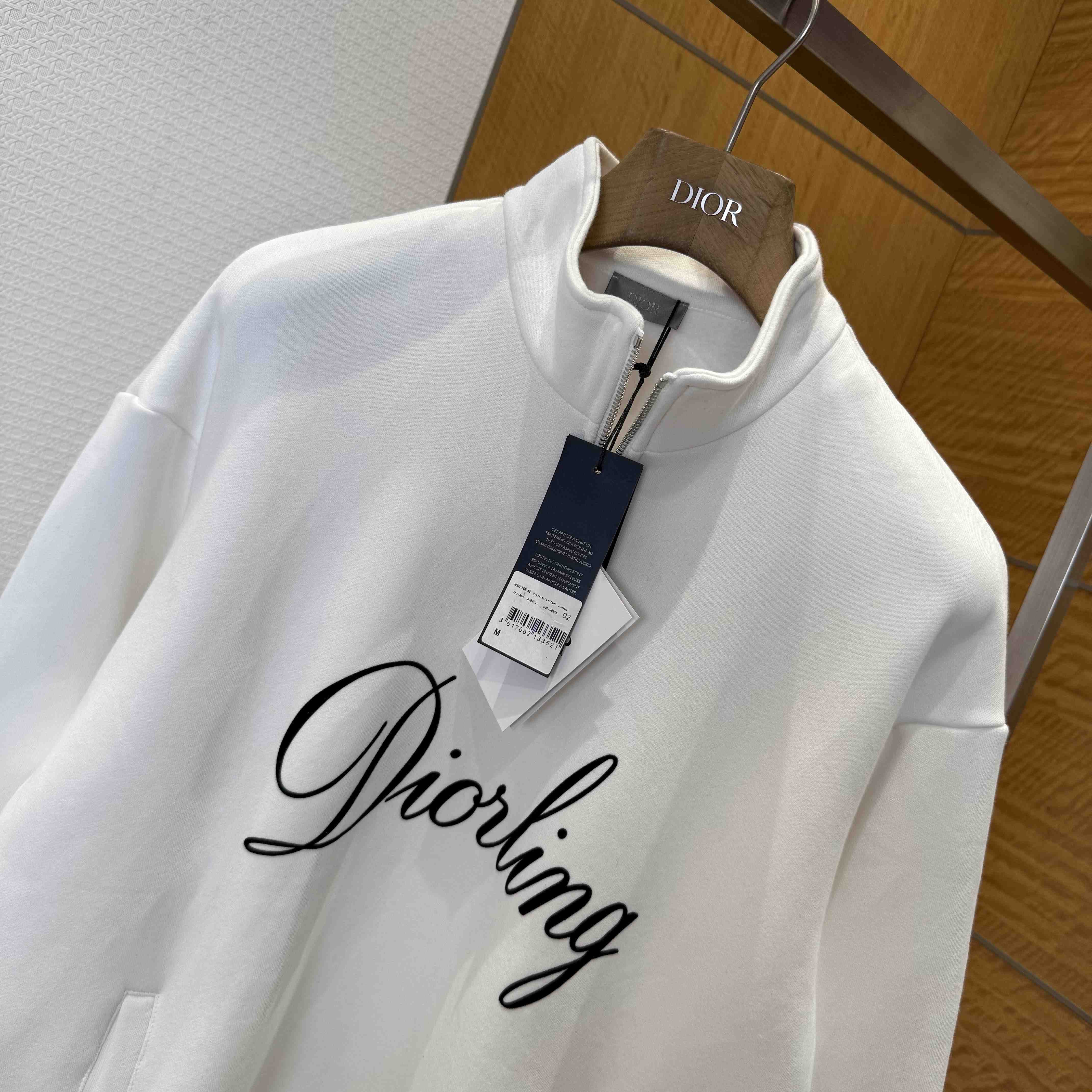 Dior Diorling Sweatshirt with Zipped Collar - DesignerGu