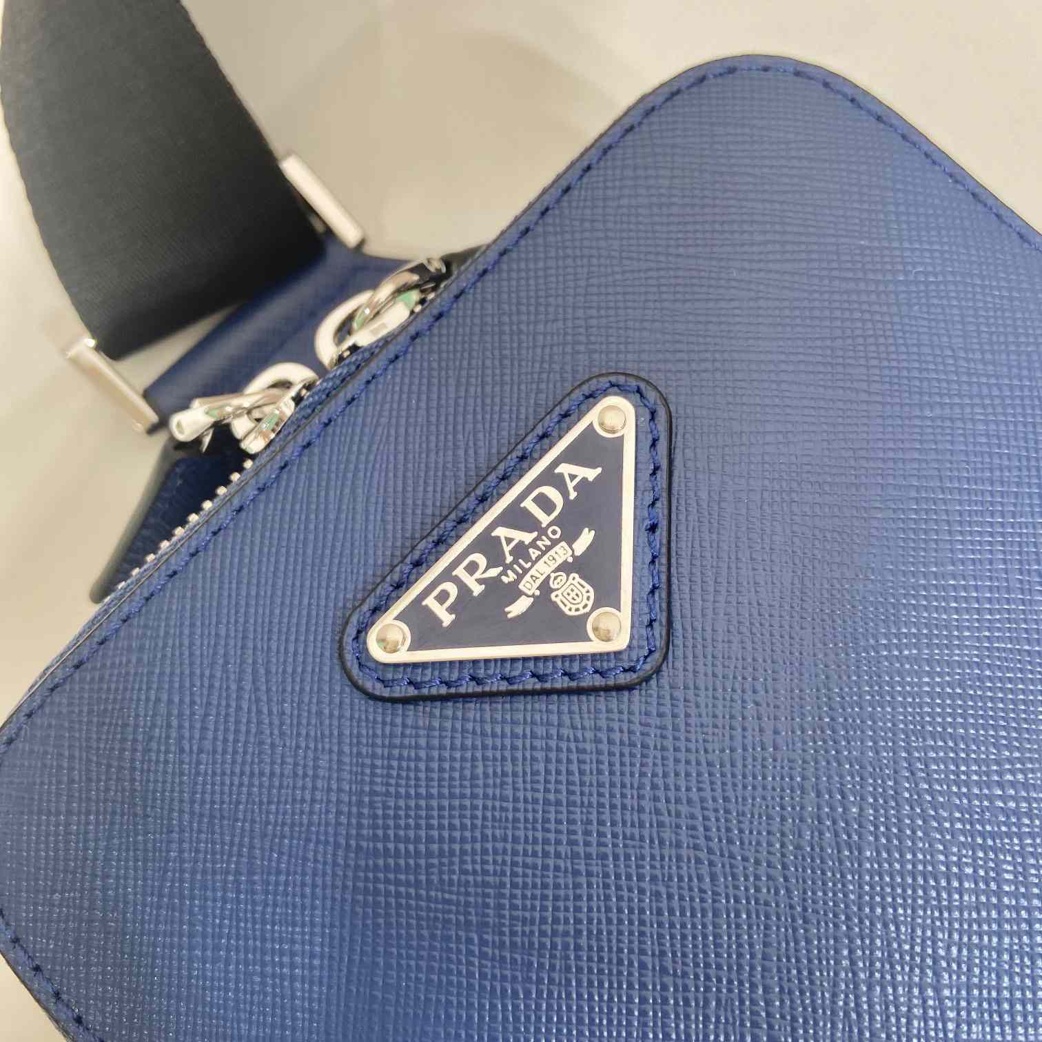 Prada Brique Saffiano Leather Bag - DesignerGu