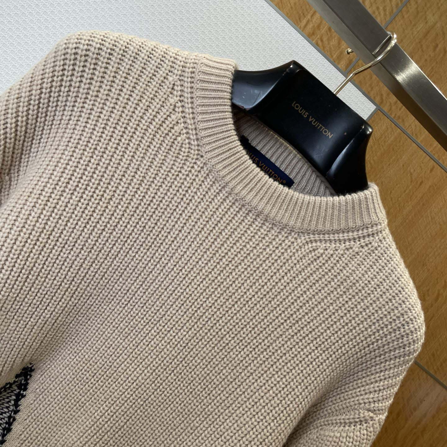 Louis Vuitton Graphic Knitted Crewneck   1AJBVT - DesignerGu