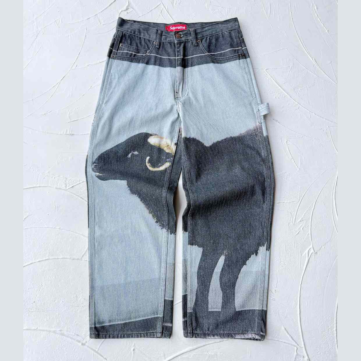 Supreme x Damien Hirst Painter Jean 'Black' - DesignerGu