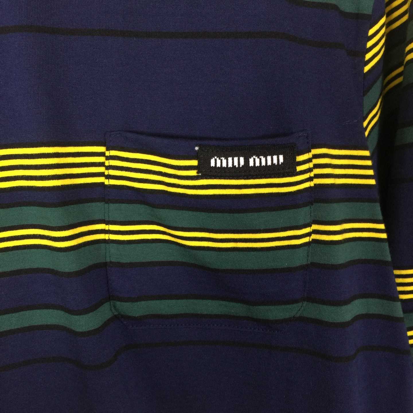 Miu Miu Striped Pocket Top - DesignerGu