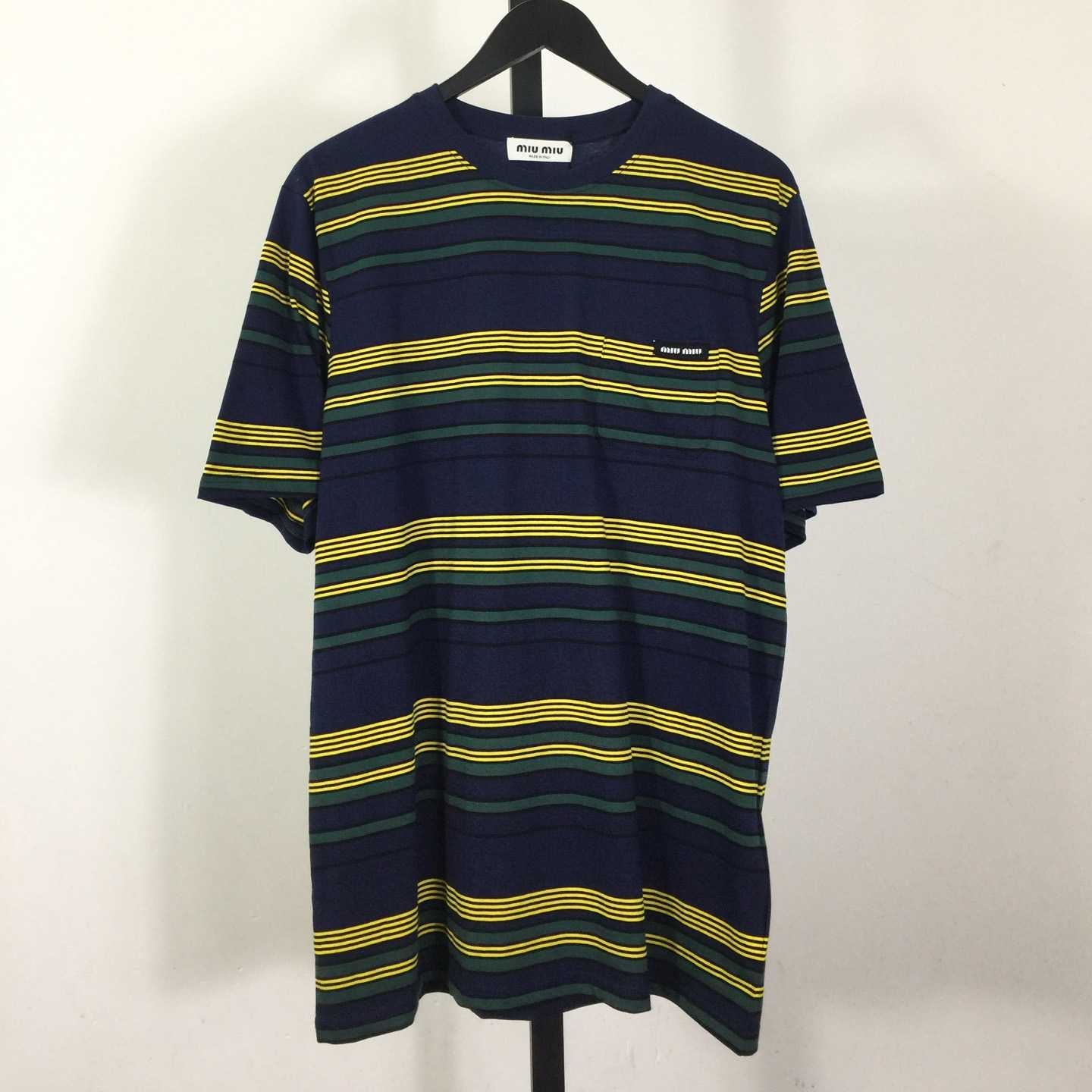 Miu Miu Striped Pocket Top - DesignerGu