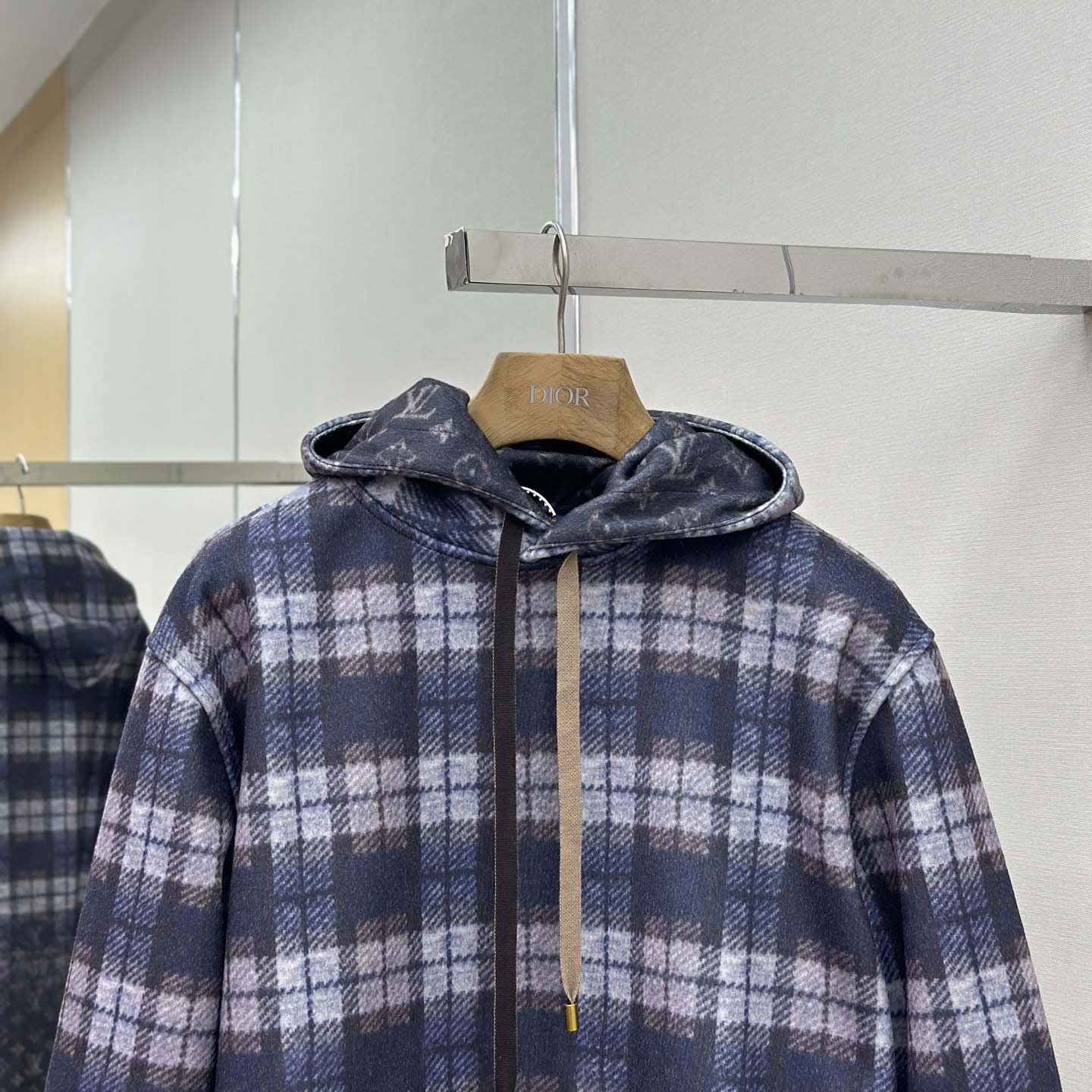 Louis Vuitton Monogram Faded Plaid Hoodie  - DesignerGu