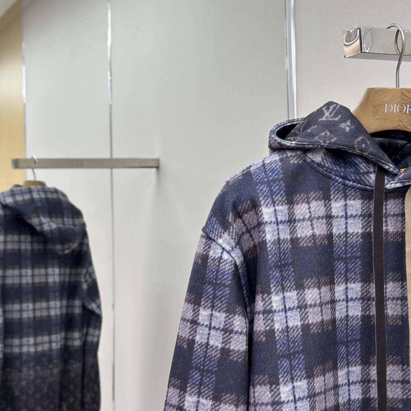 Louis Vuitton Monogram Faded Plaid Hoodie  - DesignerGu