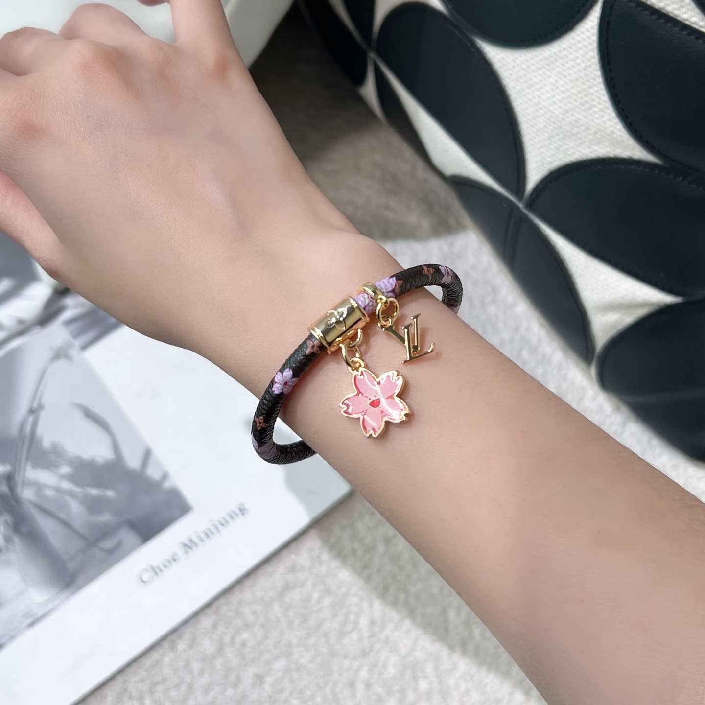 LV x TM Cherry Blossom Bracelet - DesignerGu