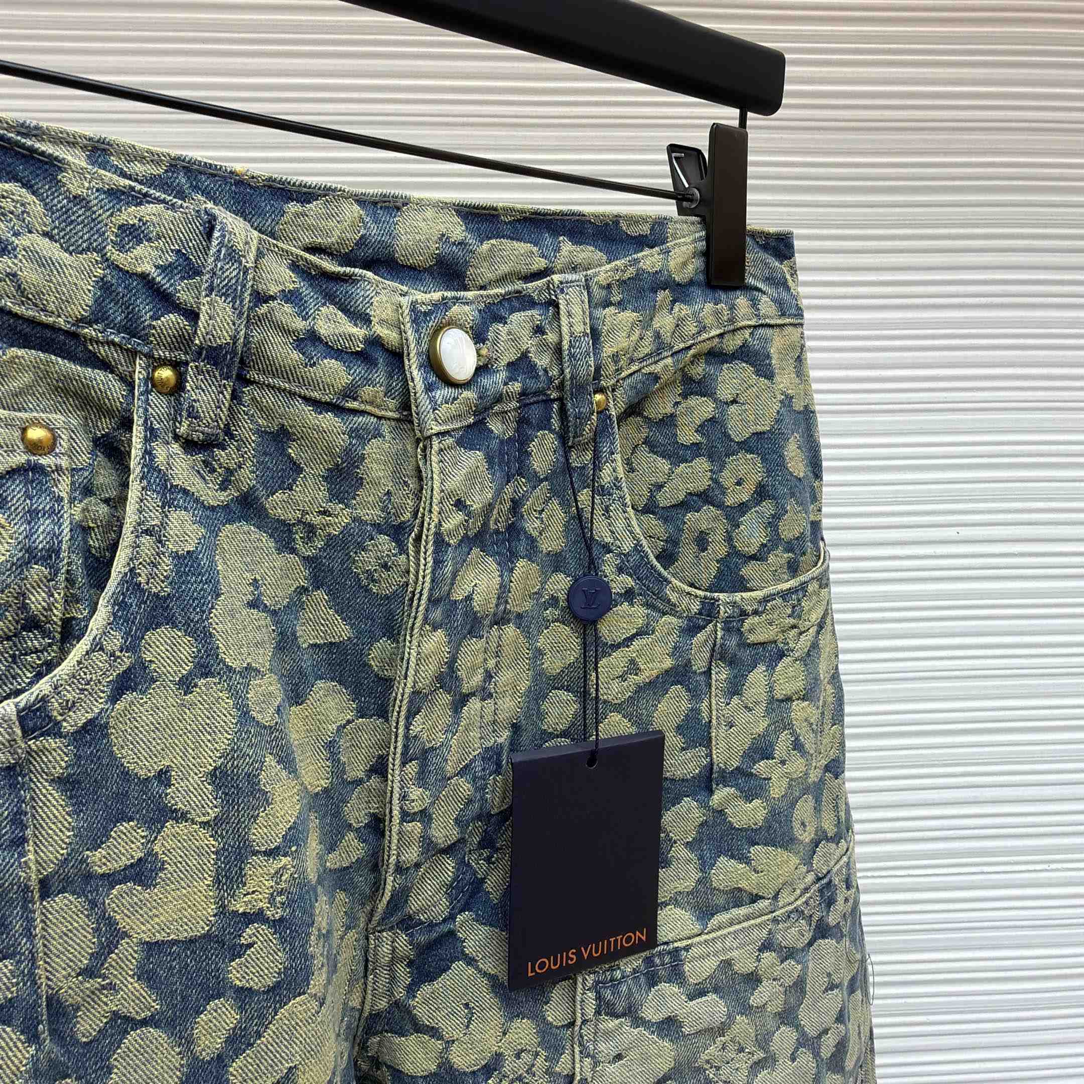 Louis Vuitton Jacquard Workwear Denim Pants - DesignerGu