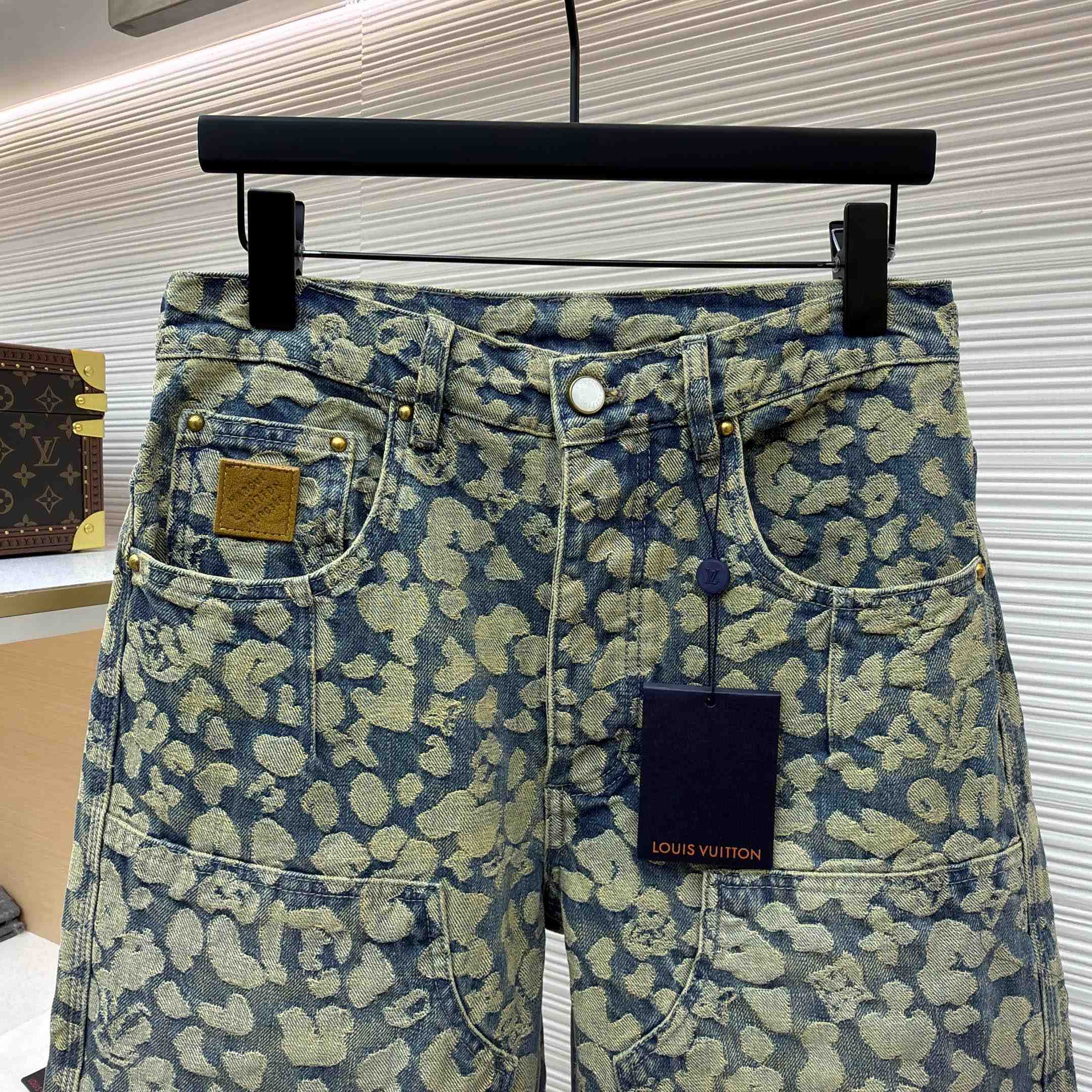 Louis Vuitton Jacquard Workwear Denim Pants - DesignerGu