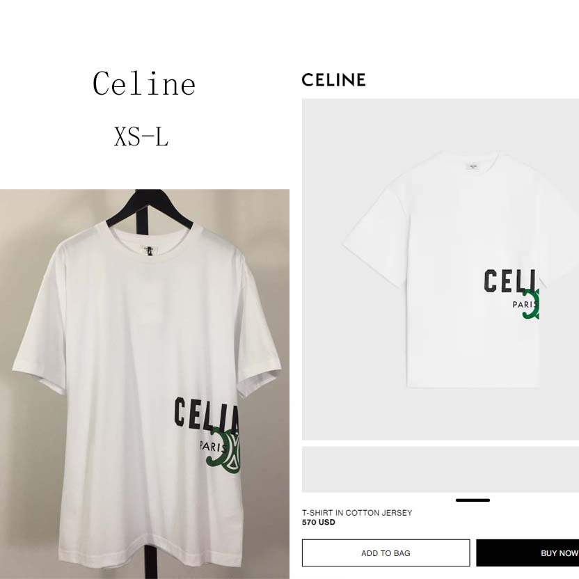 Celine T-shirt In Cotton Jersey - DesignerGu