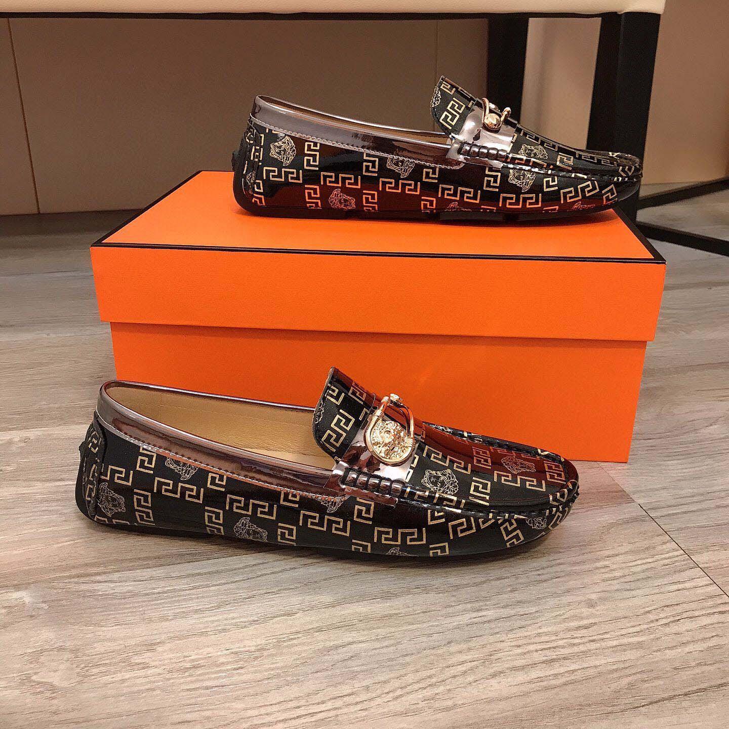 Versace Leather Loafers - DesignerGu