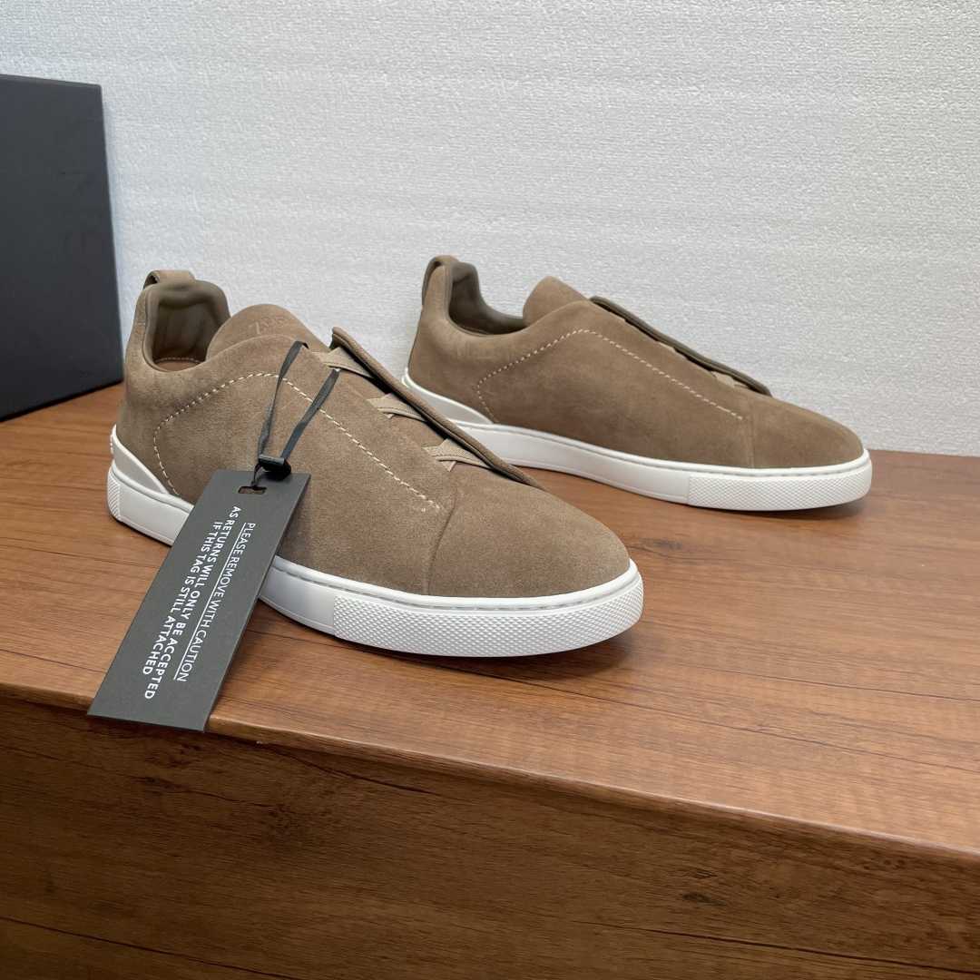 Zegna Suede Triple Stitch™ Sneakers - DesignerGu