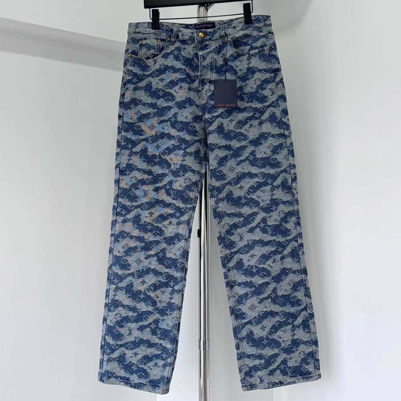 Louis Vuitton Monogram Denim Skate Pants - DesignerGu