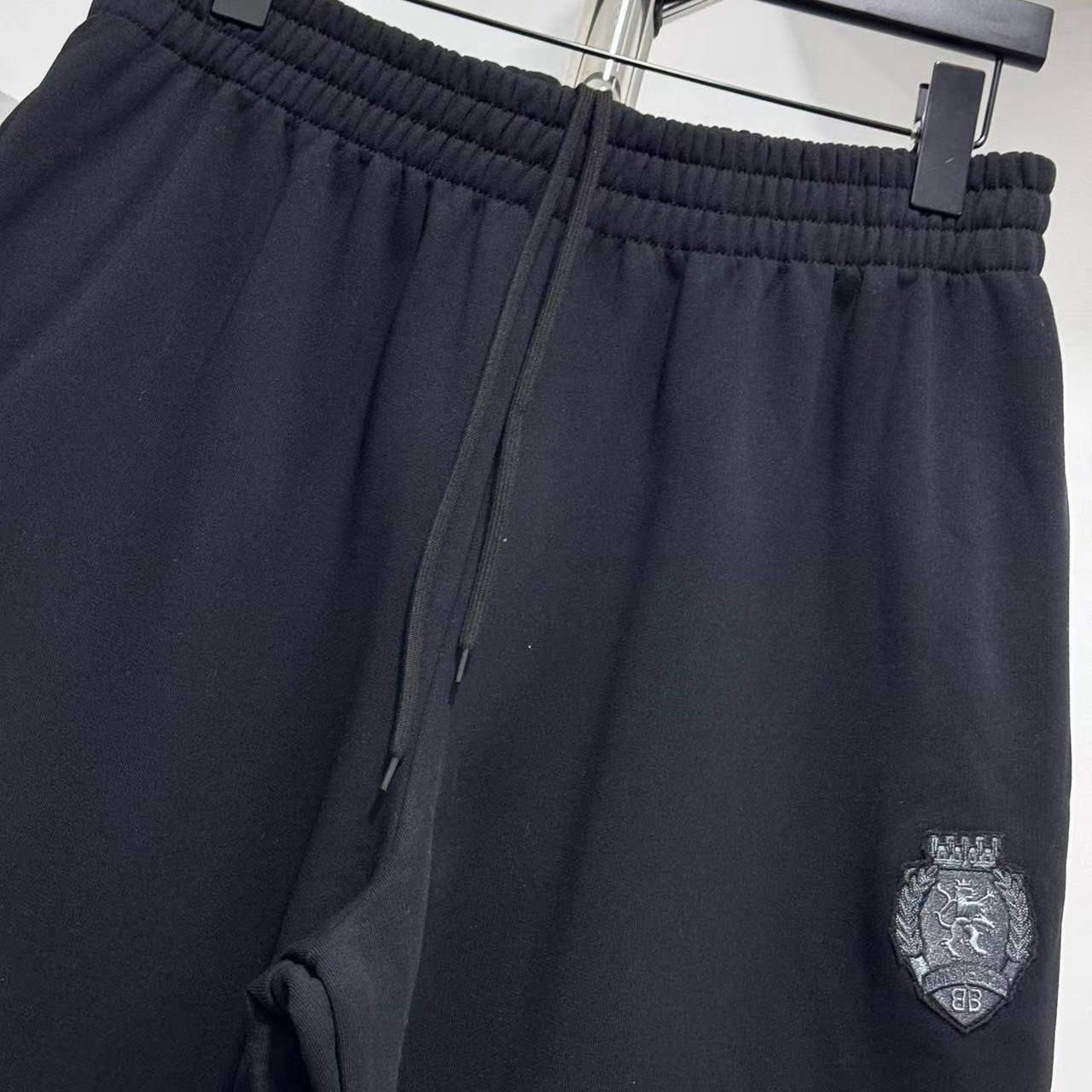 Balenciaga 3B Football Baggy Sweatpants In Black - DesignerGu