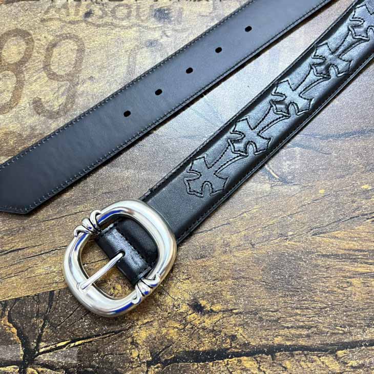 Chrome Hearts Leather Belt   - DesignerGu