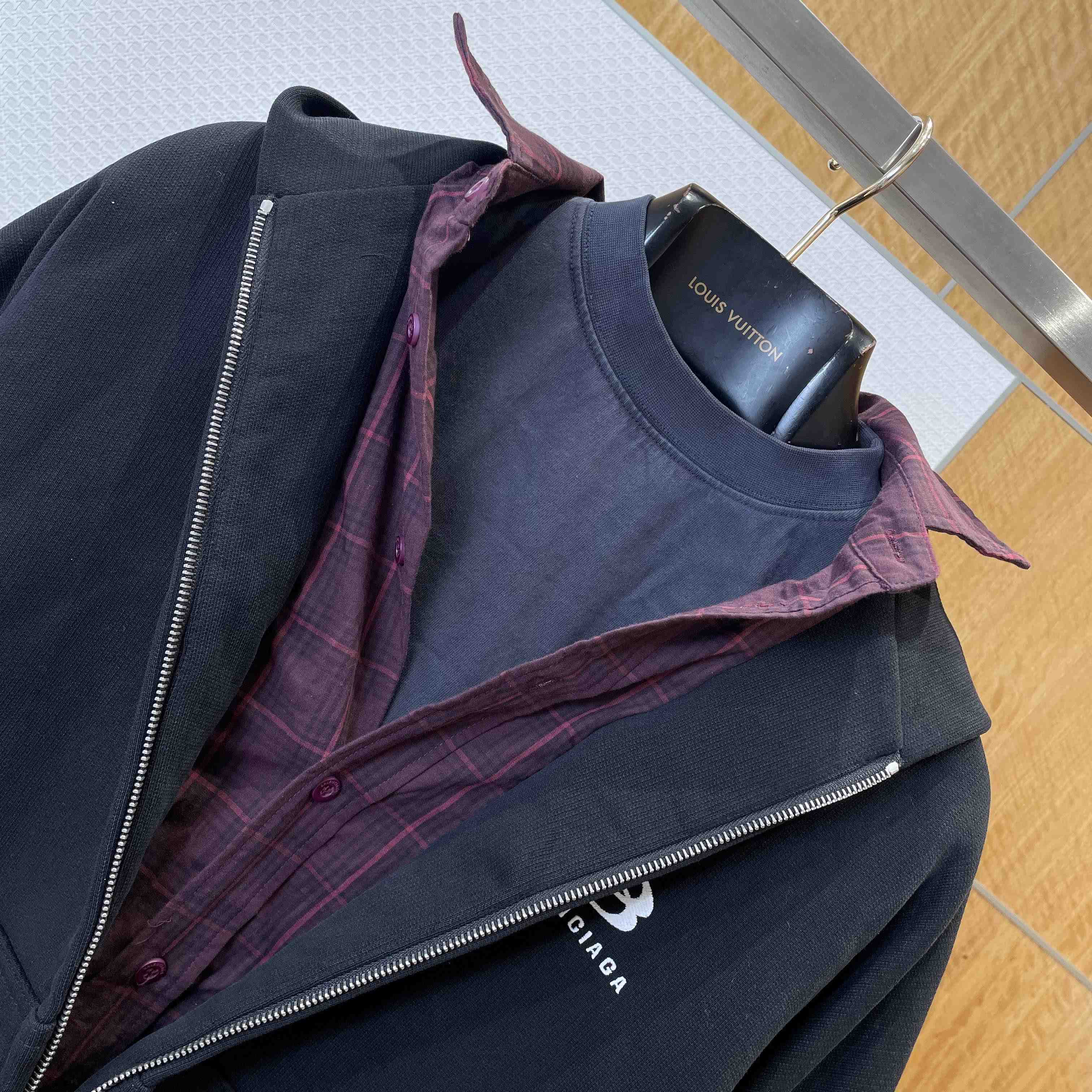 Balenciaga Unity Sports Icon Layered Oversized Hoodie - DesignerGu