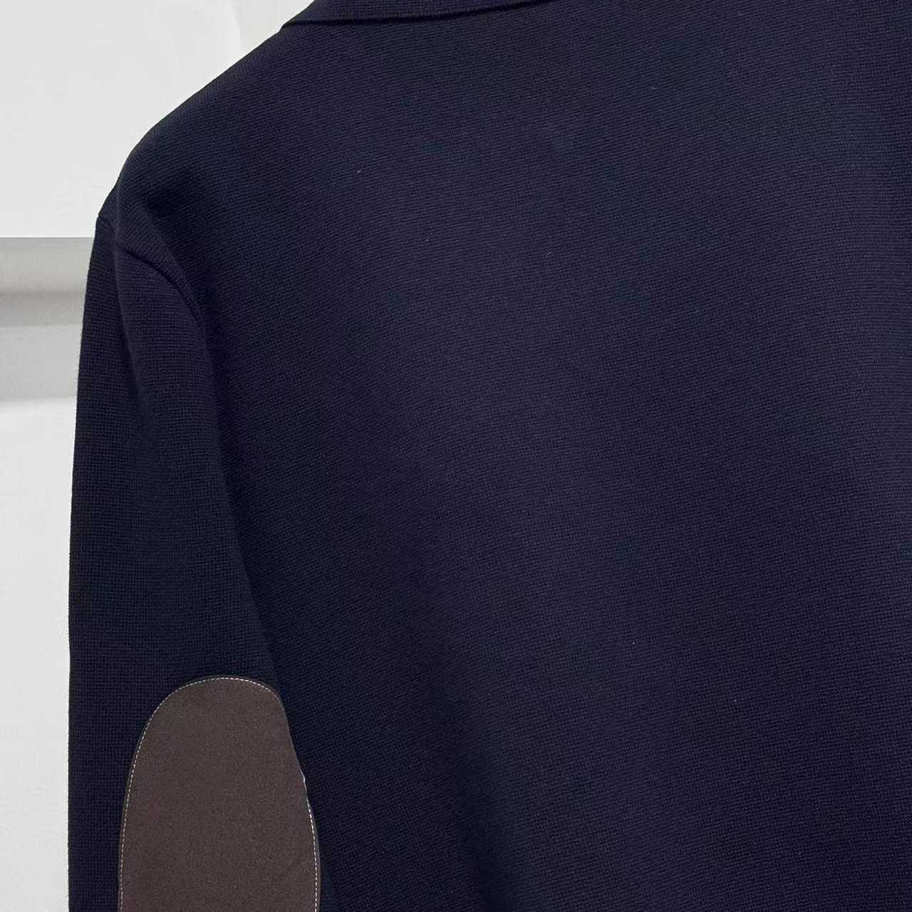 Miu Miu Wool And Leather Zipper Cardigan - DesignerGu