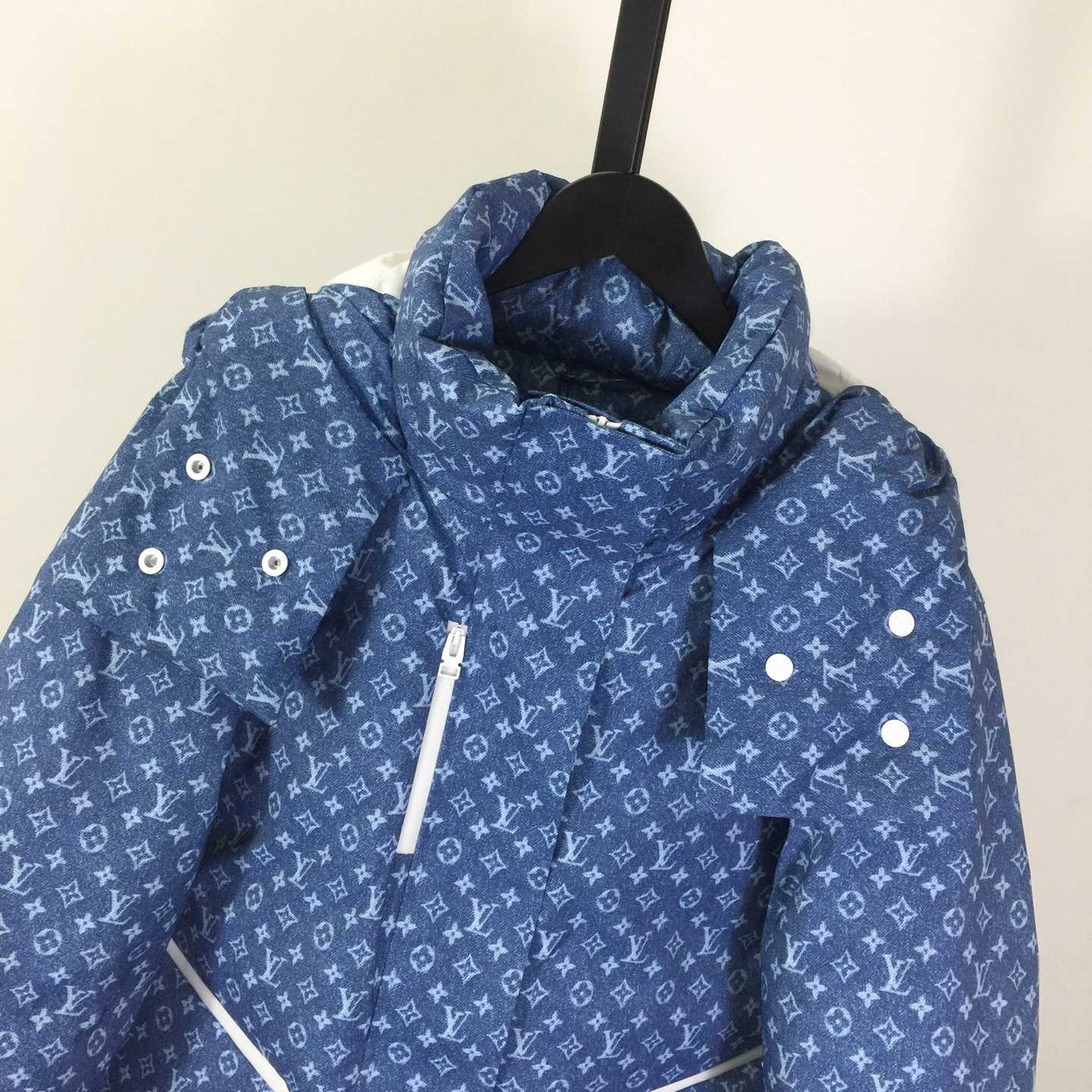 Louis Vuitton Denim-Effect Monogram Ski Jacket  - DesignerGu
