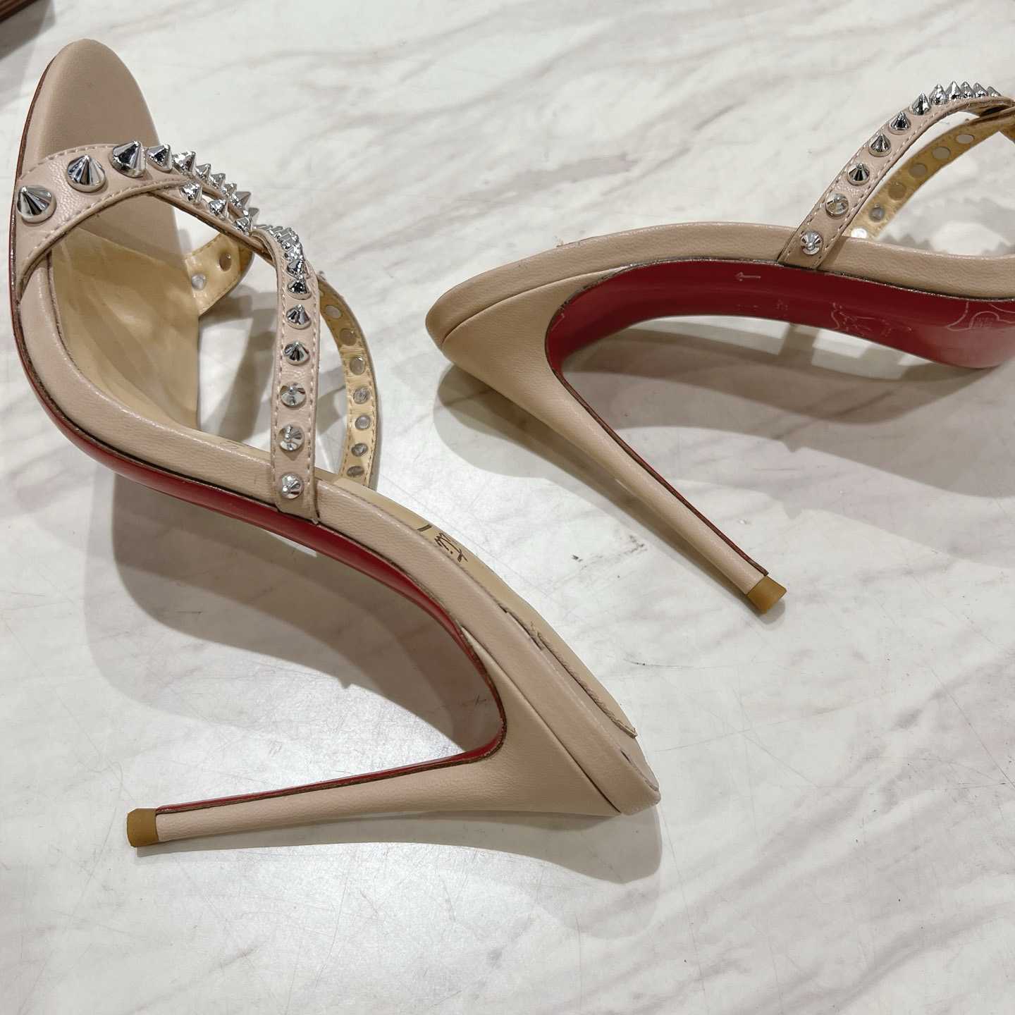 Christian Louboutin Tatoosh Spikes sandal  10cm - DesignerGu