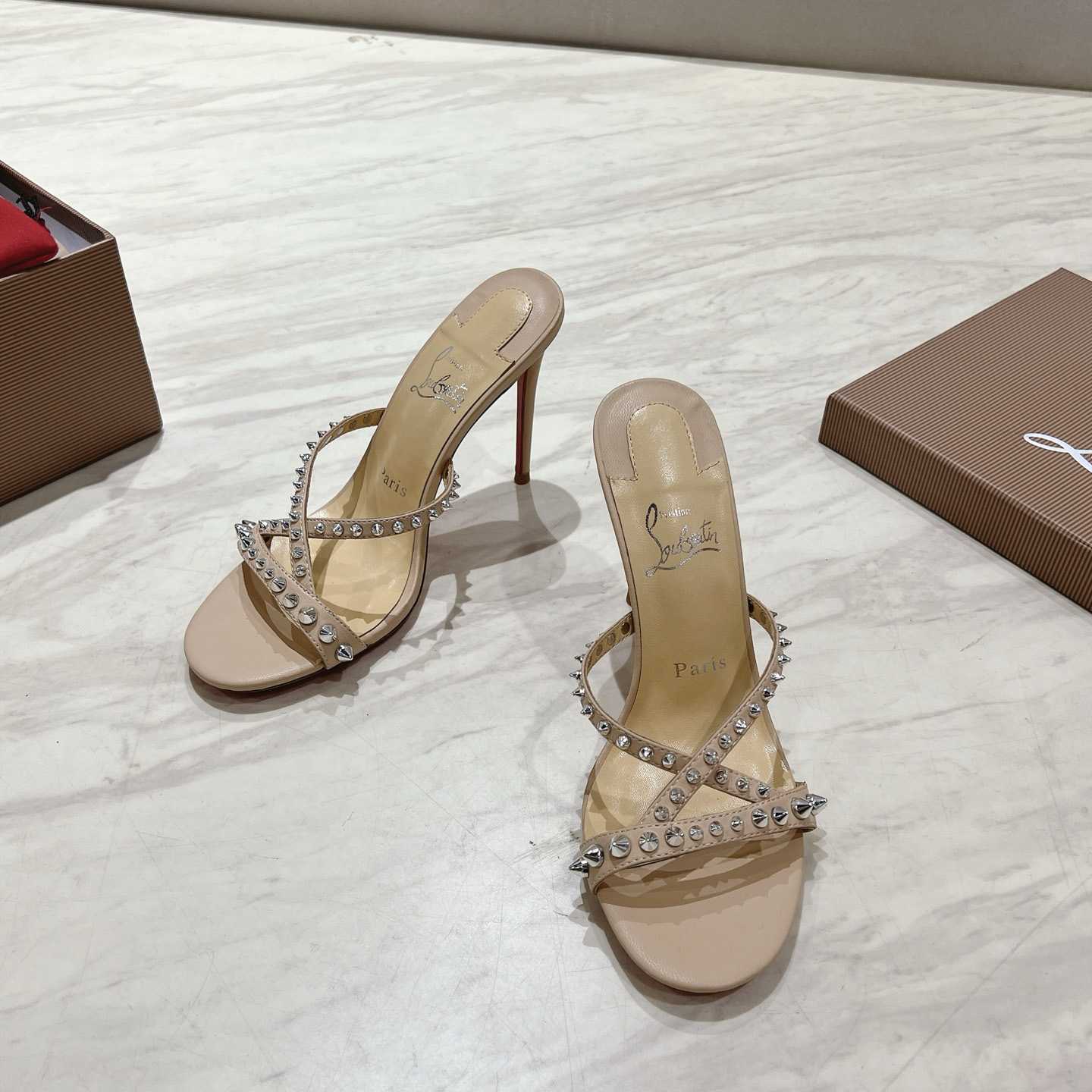 Christian Louboutin Tatoosh Spikes sandal  10cm - DesignerGu