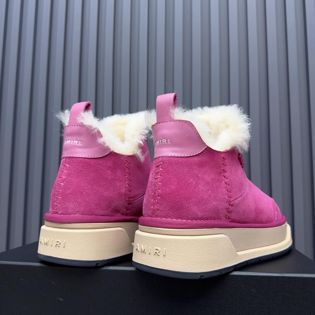 Amiri Malibu Shearling Lined Suede Boots - DesignerGu