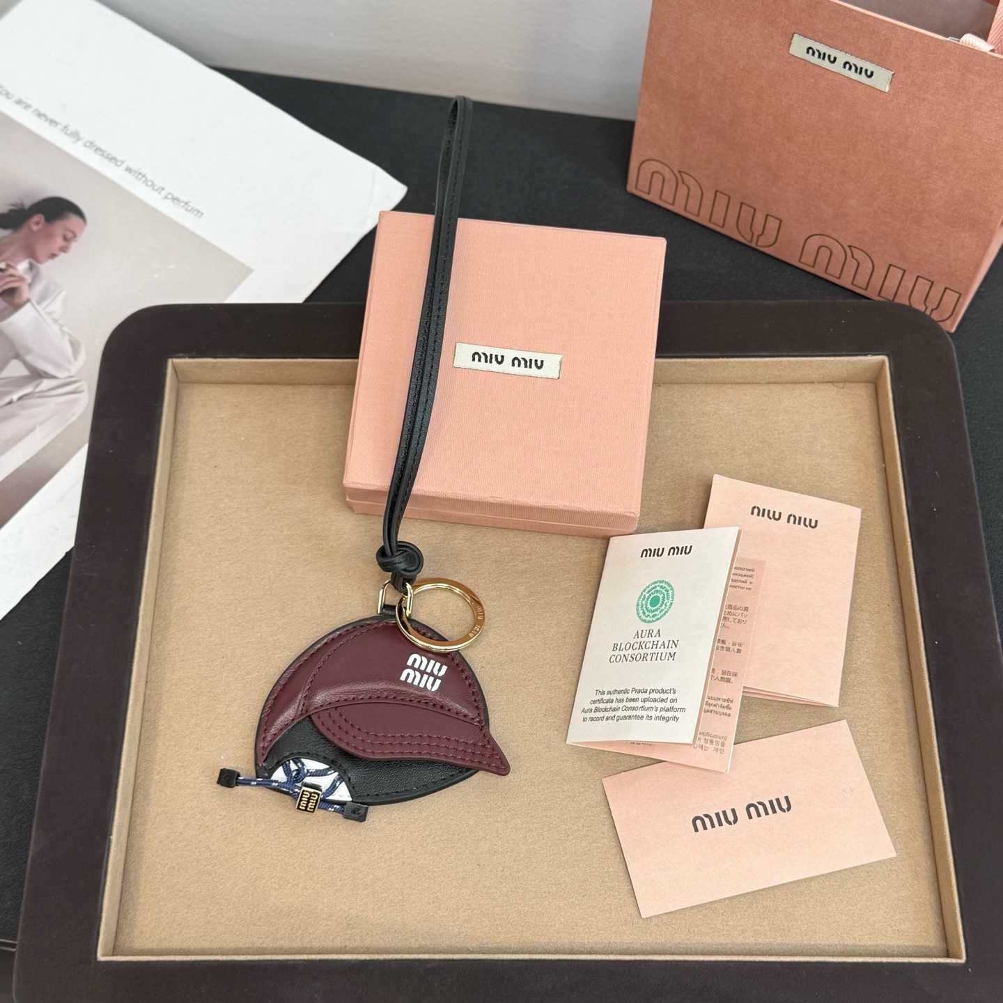 Miu Miu Leather Key Ring Trick - DesignerGu