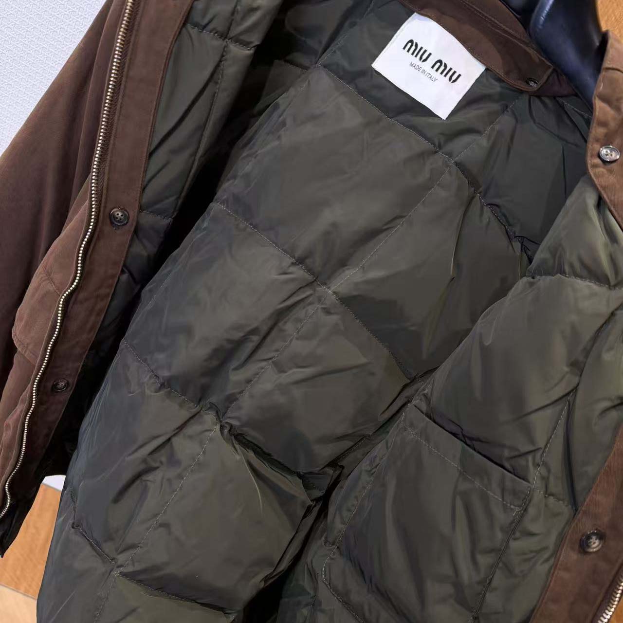 Miu Miu Logo Denim Bomber Jacket - DesignerGu