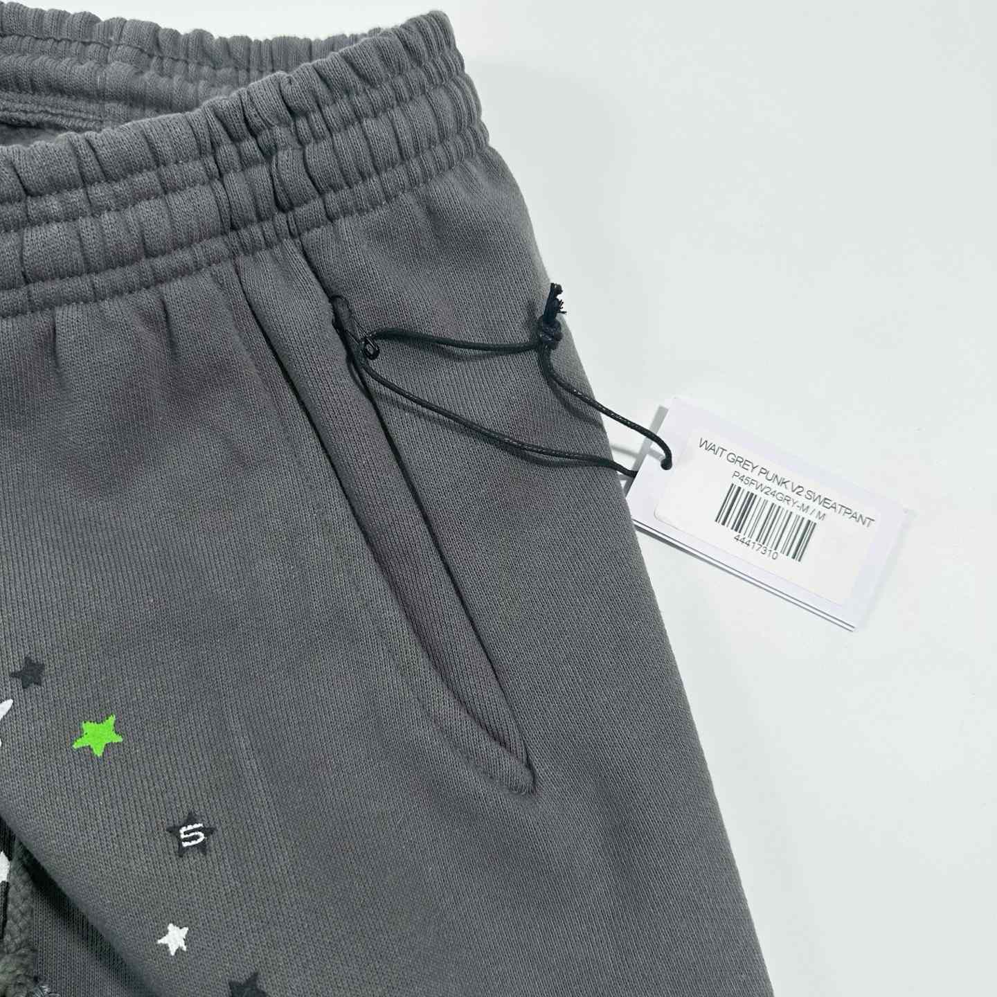 Sp5der Punk V2 Sweatpant Slate Grey - DesignerGu