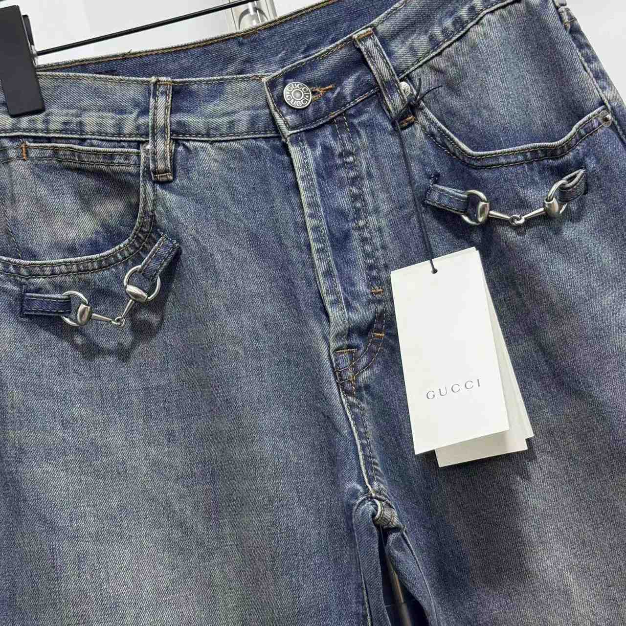 Gucci Wide-leg Denim Jeans - DesignerGu