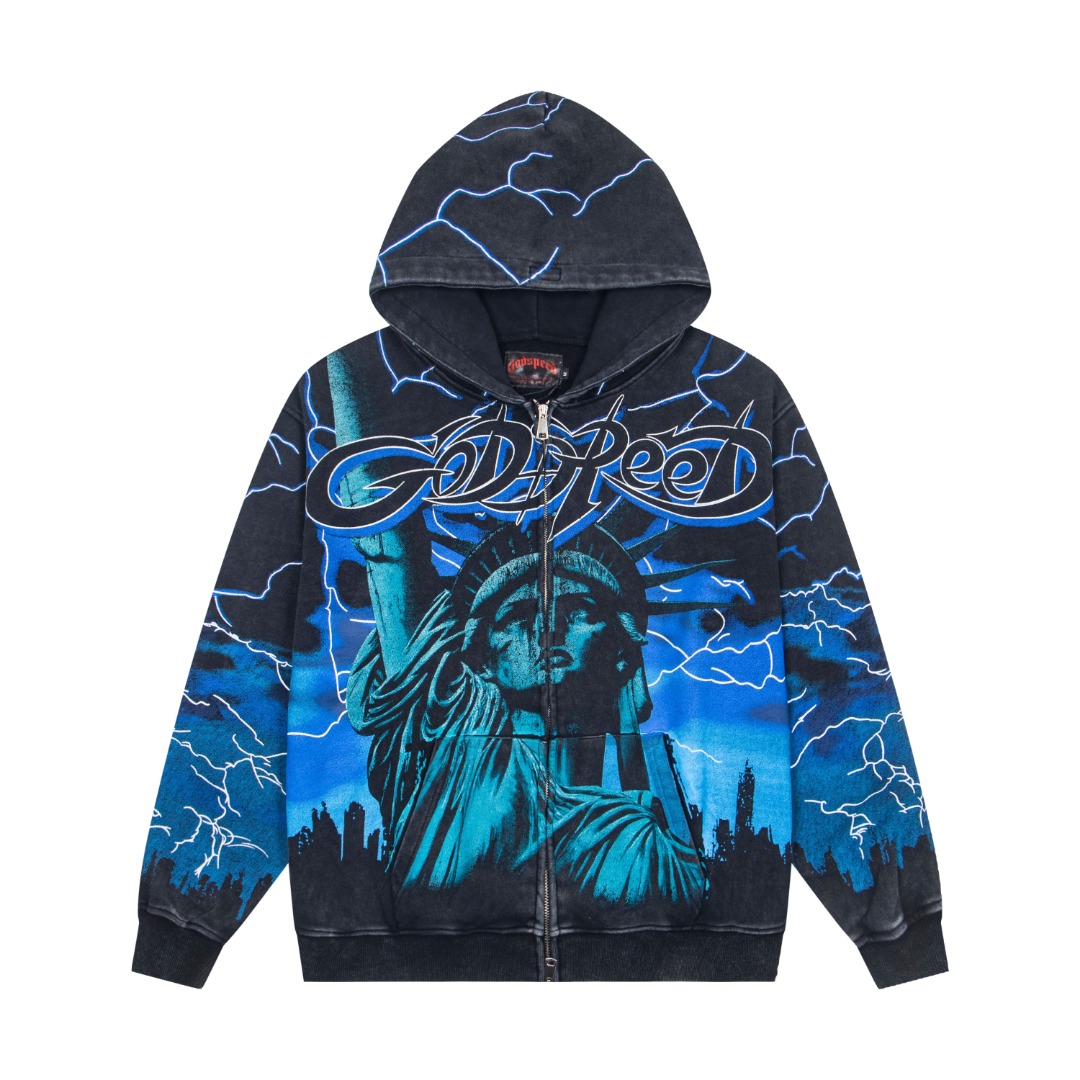 Godspeed Voltage Zip Hoodie - DesignerGu