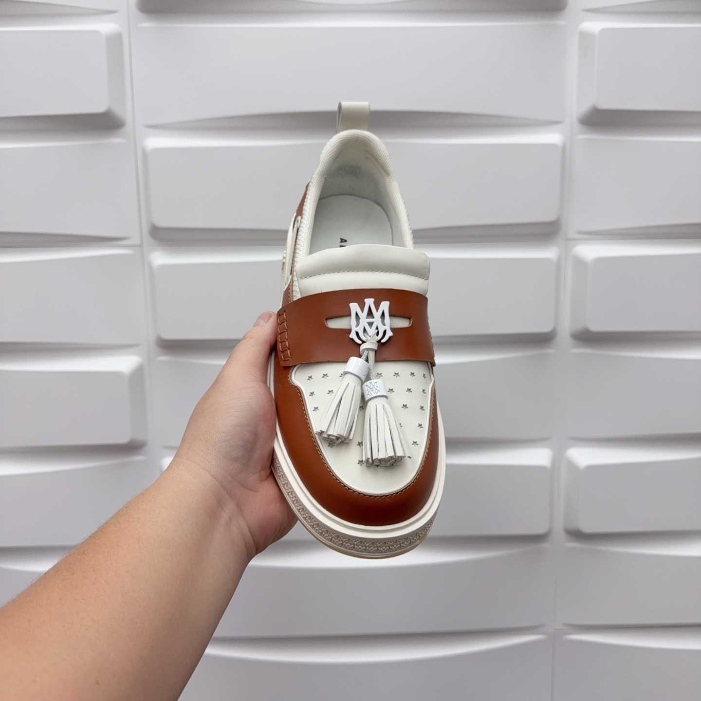 Amiri Men's Brown Loafers Leather - DesignerGu