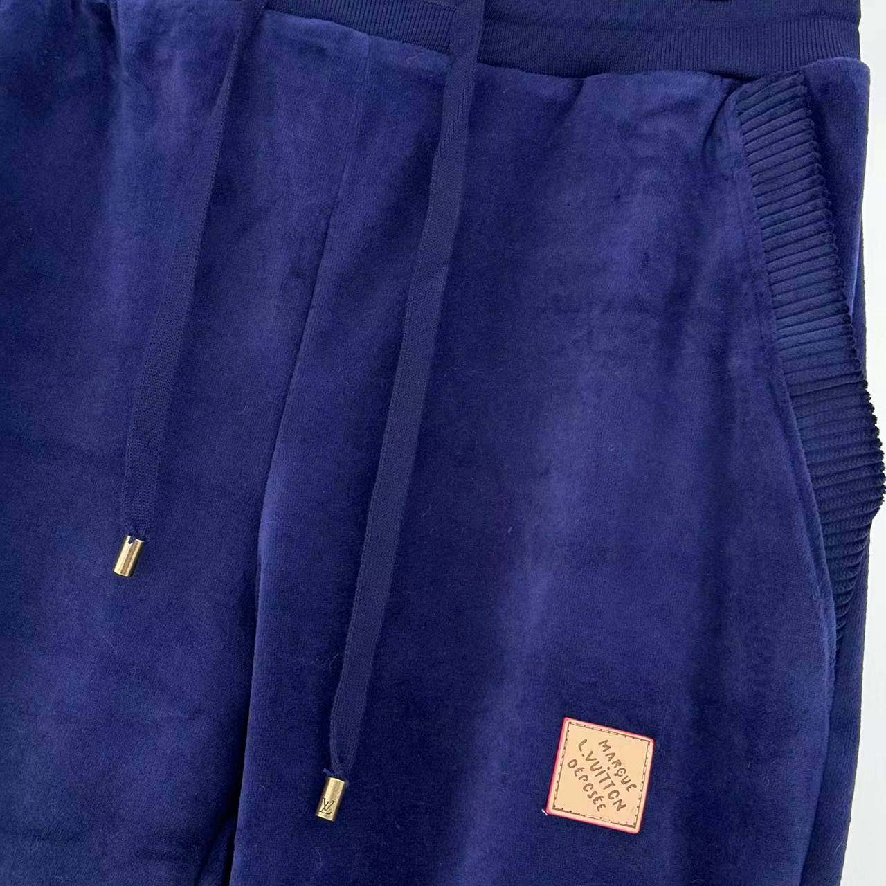 Louis Vuitton Chic Velvet Track Pants  - DesignerGu