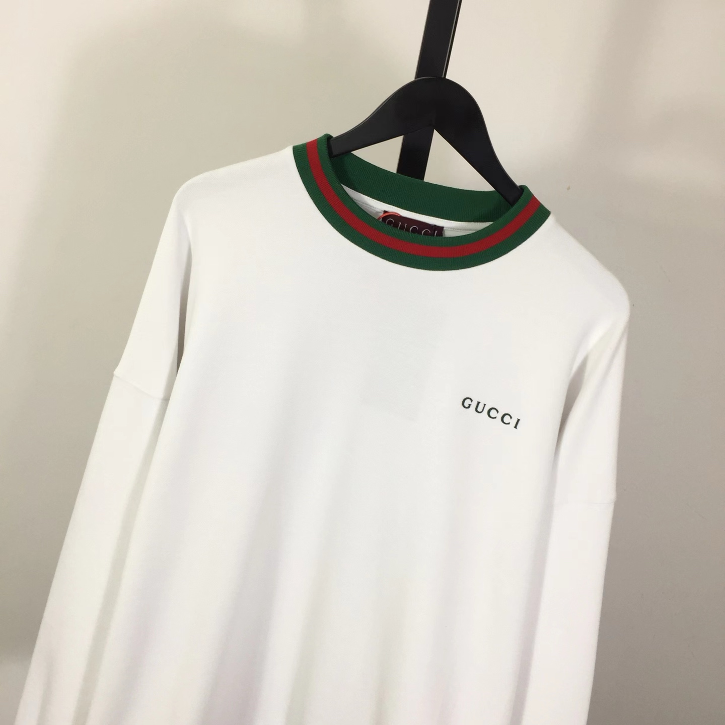 Gucci Cotton Piquet Sweatshirt With Web - DesignerGu