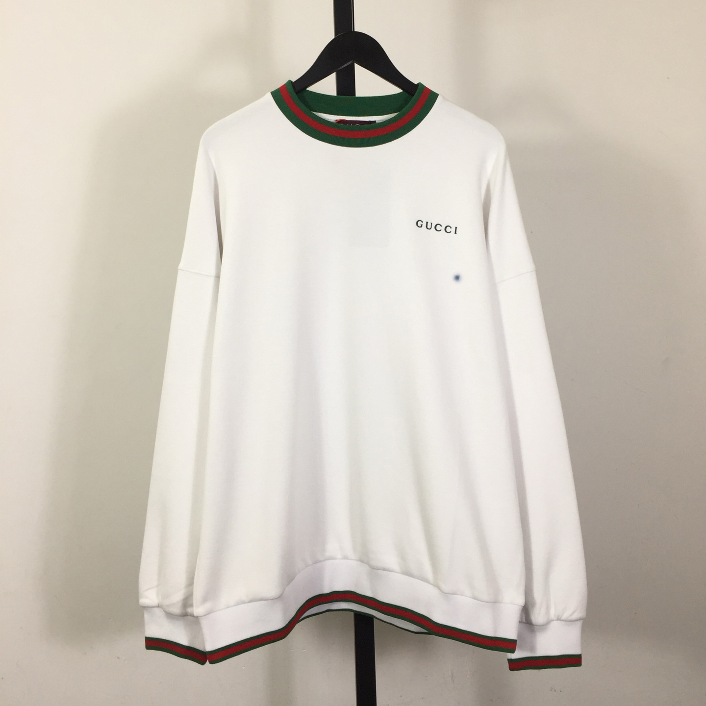 Gucci Cotton Piquet Sweatshirt With Web - DesignerGu