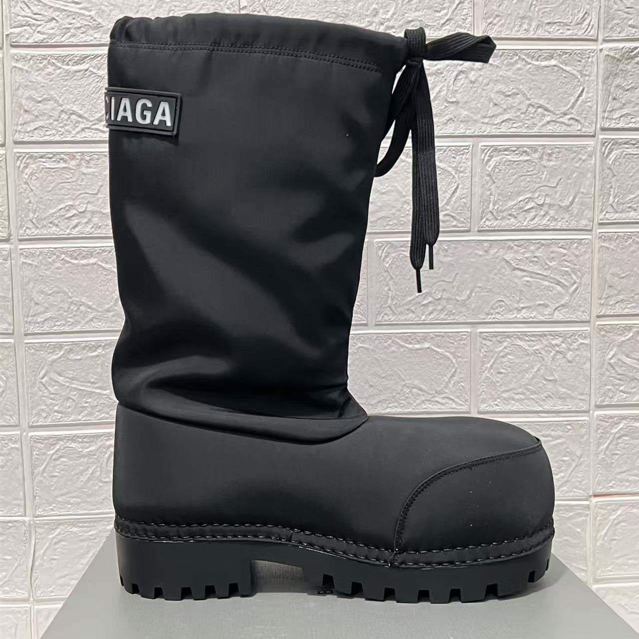 Balenciaga Alaska High Boot In Black Nylon - DesignerGu