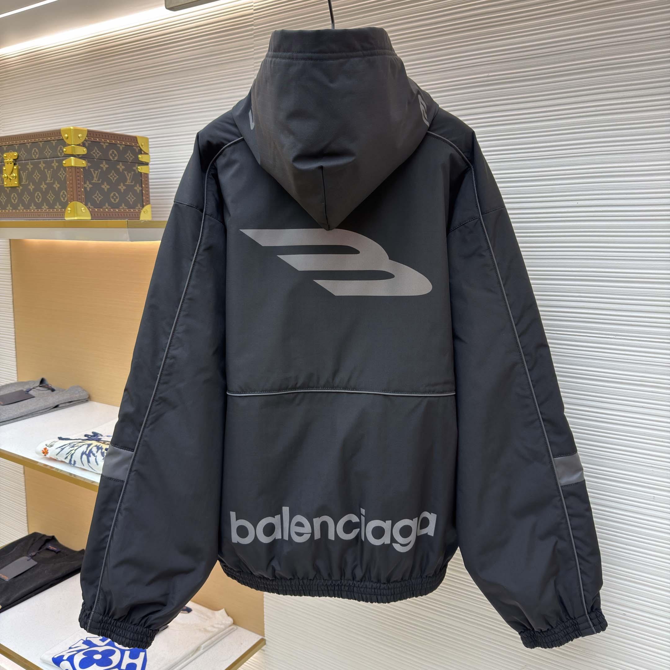 Balenciaga 3B Sports Icon Ski Tracksuit Parka in black - DesignerGu